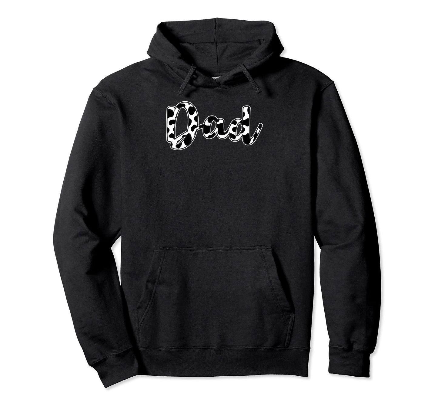 Dad Cow Pattern Birthday Farm Cow Hoodie - Trendy Graphic for Adults - T-Shirt, Sweatshirt, Hoodie
