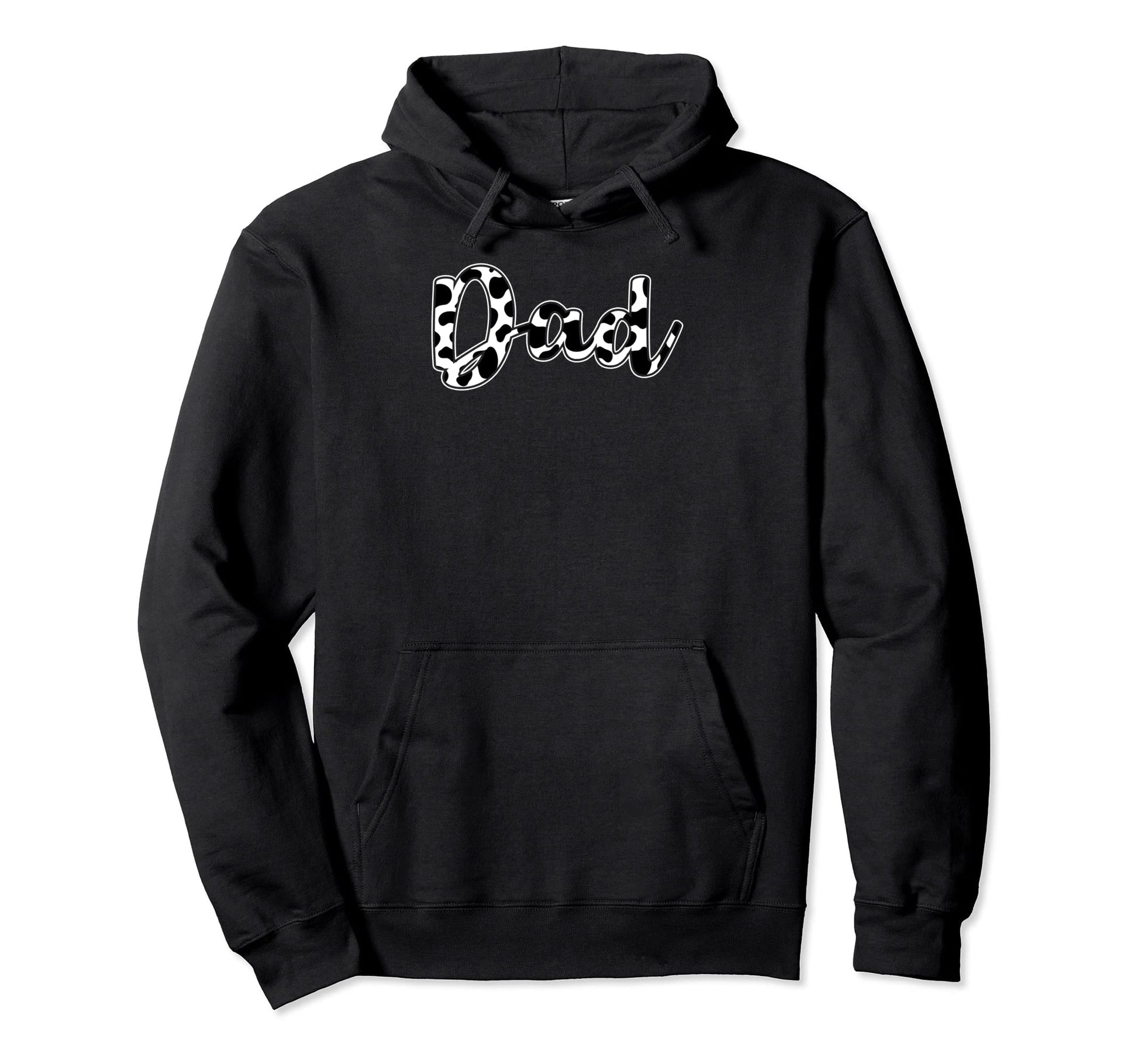 Dad Cow Pattern Birthday Farm Cow Hoodie - Trendy Graphic for Adults - T-Shirt, Sweatshirt, Hoodie