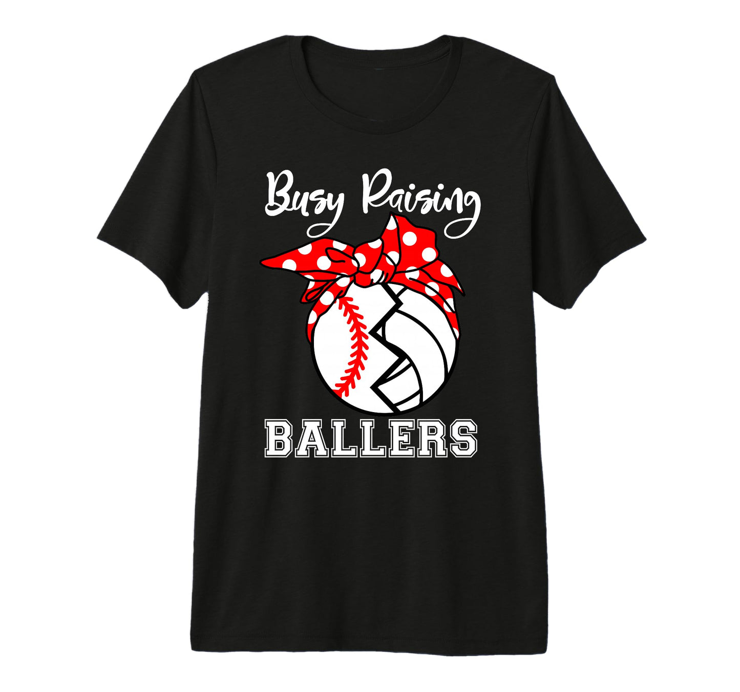 Busy Raising Ballers Funny Baseball T-Shirt - Trendy Graphic for Adults - T-Shirt, Sweatshirt, Hoodie