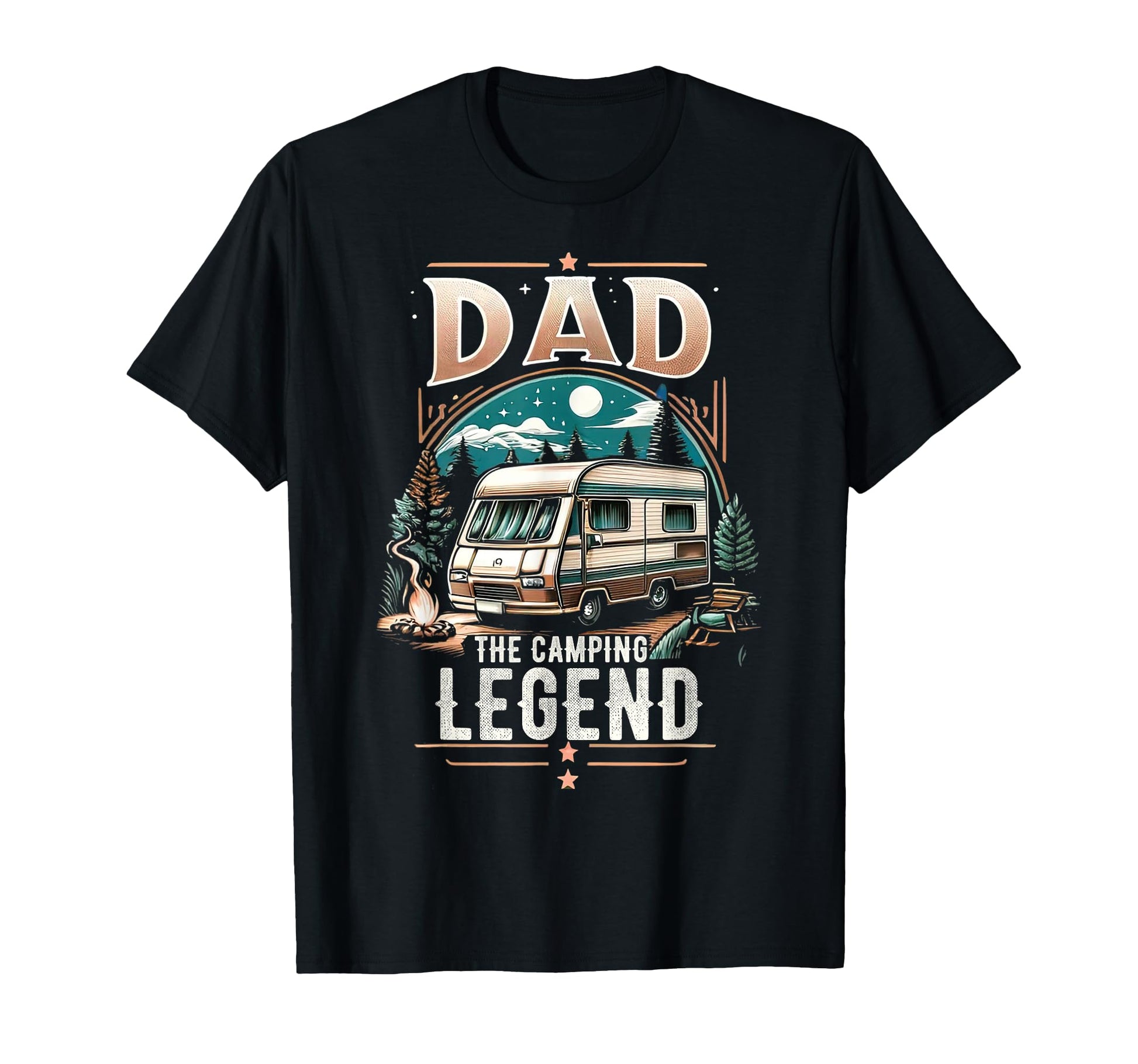 Dad Fathers Day Dad Camping Legend Dad T-Shirt - Unique Graphic Men Women - T-Shirt, Sweatshirt, Hoodie