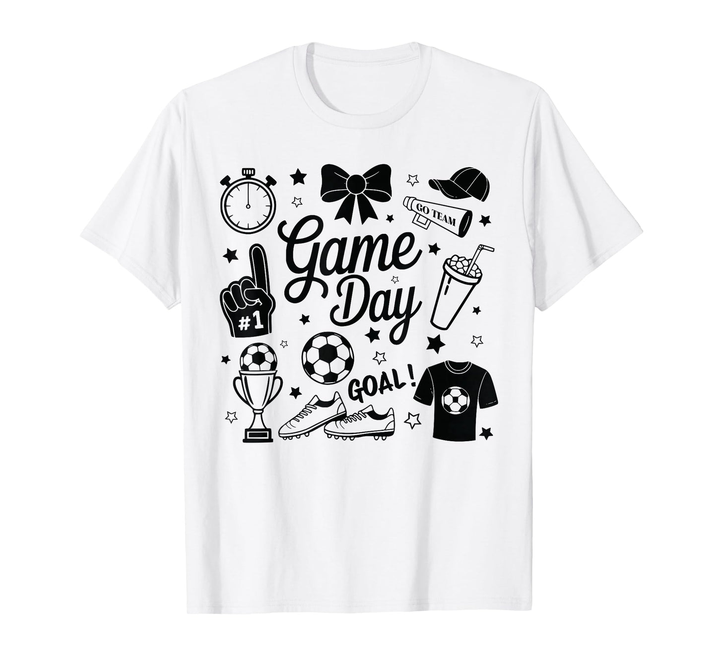 Game Day Soccer Mom Preppy Streetwear T-Shirt - Novelty Apparel for Adults - T-Shirt, Sweatshirt, Hoodie