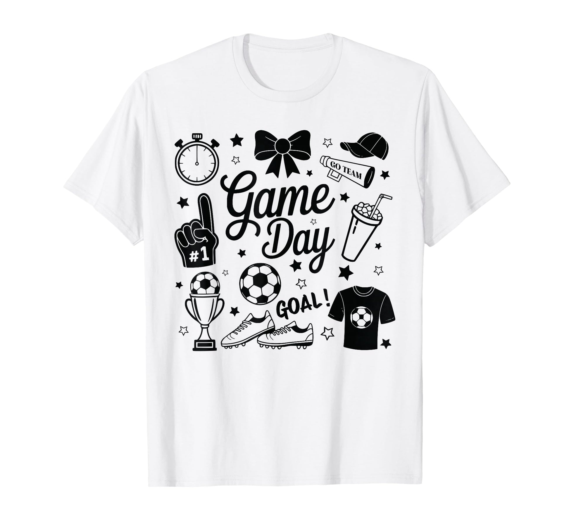 Game Day Soccer Mom Preppy Streetwear T-Shirt - Novelty Apparel for Adults - T-Shirt, Sweatshirt, Hoodie