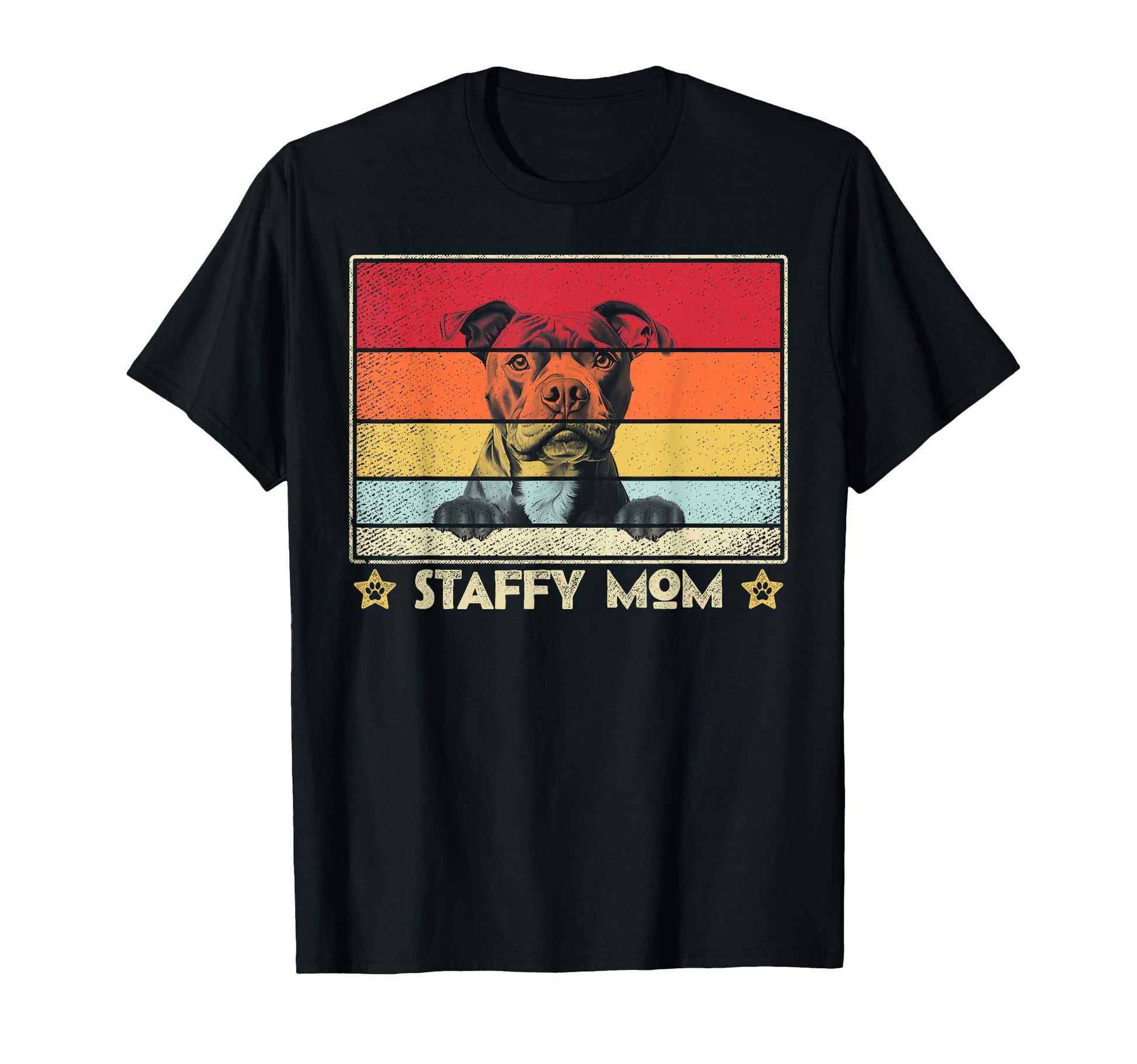 Staffy Mom T-Shirt - Fun Novelty Design Unisex - T-Shirt, Sweatshirt, Hoodie