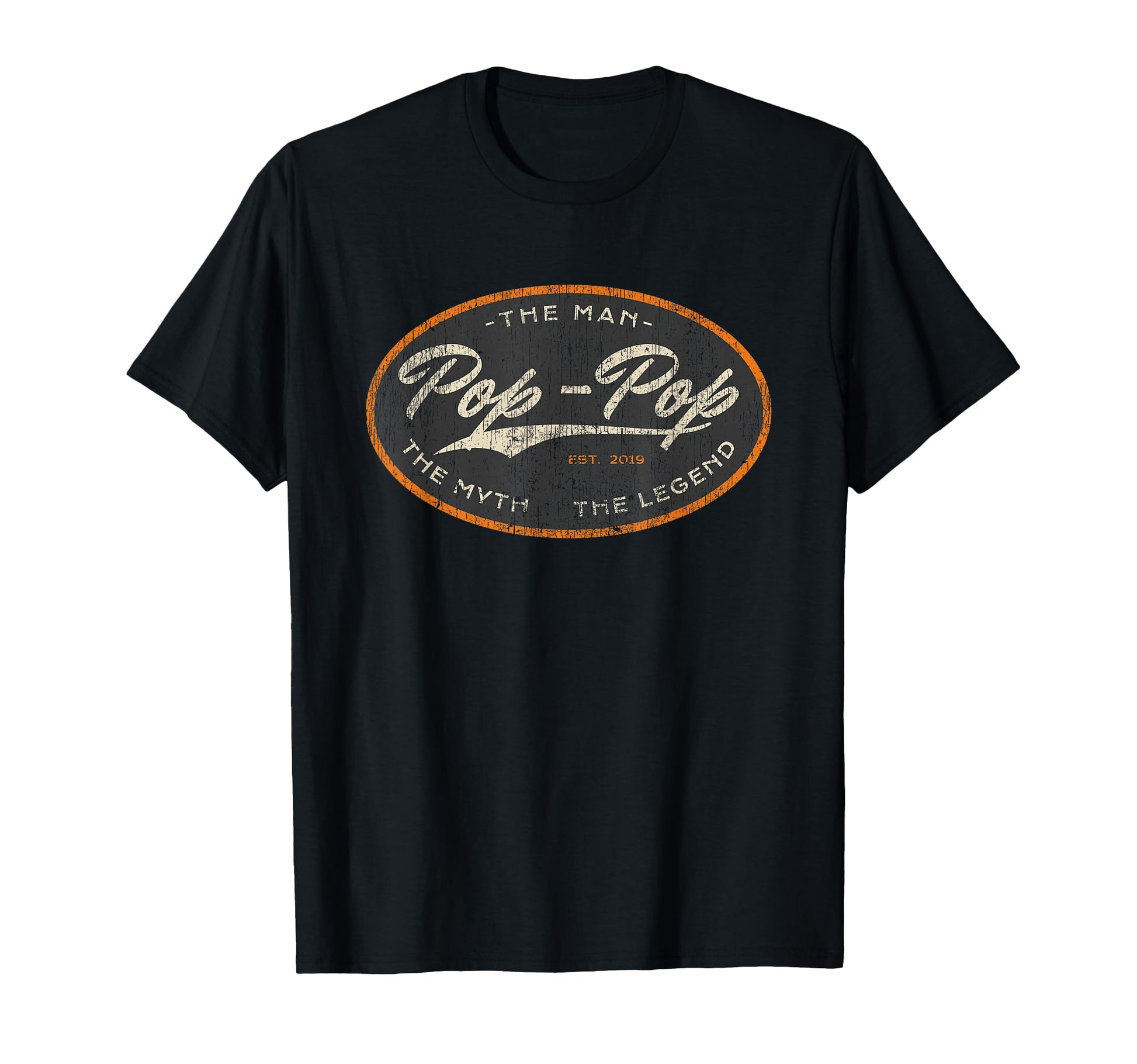 Pop Pop New Grandpa Est 2019 Myth Legend T-Shirt - Graphic Print Men Women - T-Shirt, Sweatshirt, Hoodie