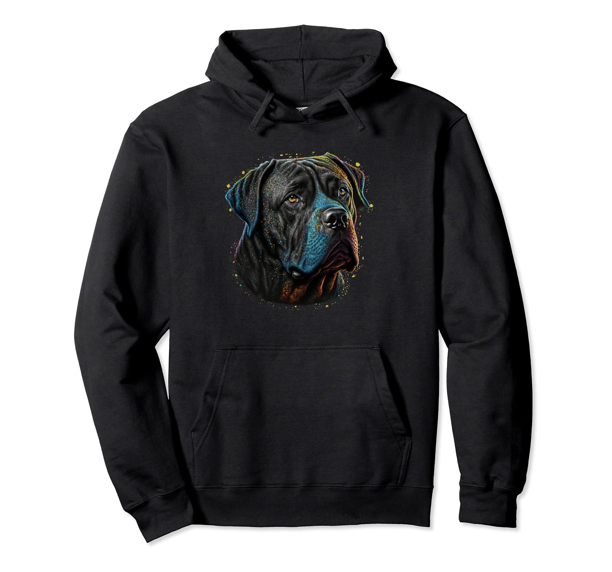 Cane Corso Lover Colorful Art Dog Mom Hoodie - Unique Graphic Men Women - T-Shirt, Sweatshirt, Hoodie