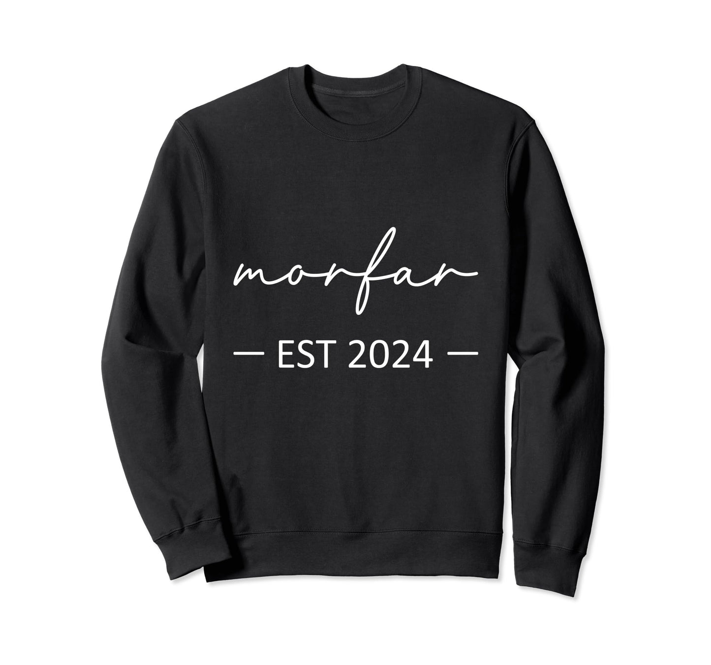 Morfar Est 2024 New Dad Dad Sweatshirt - Custom Art Print for Adults - T-Shirt, Sweatshirt, Hoodie