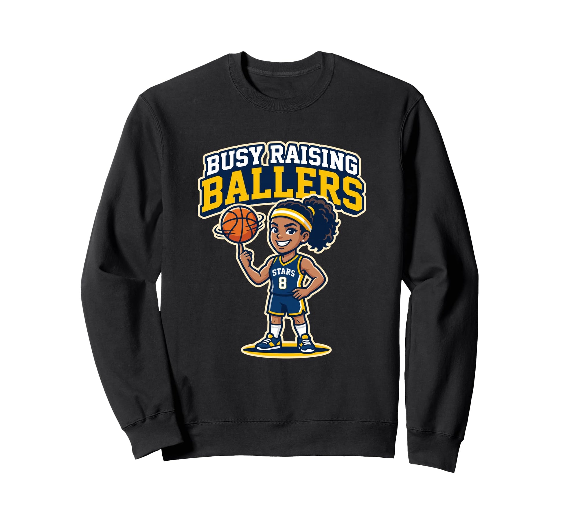Busy Raising Ballers Basketball Mom Sweatshirt - Unique Graphic Men Women - T-Shirt, Sweatshirt, Hoodie