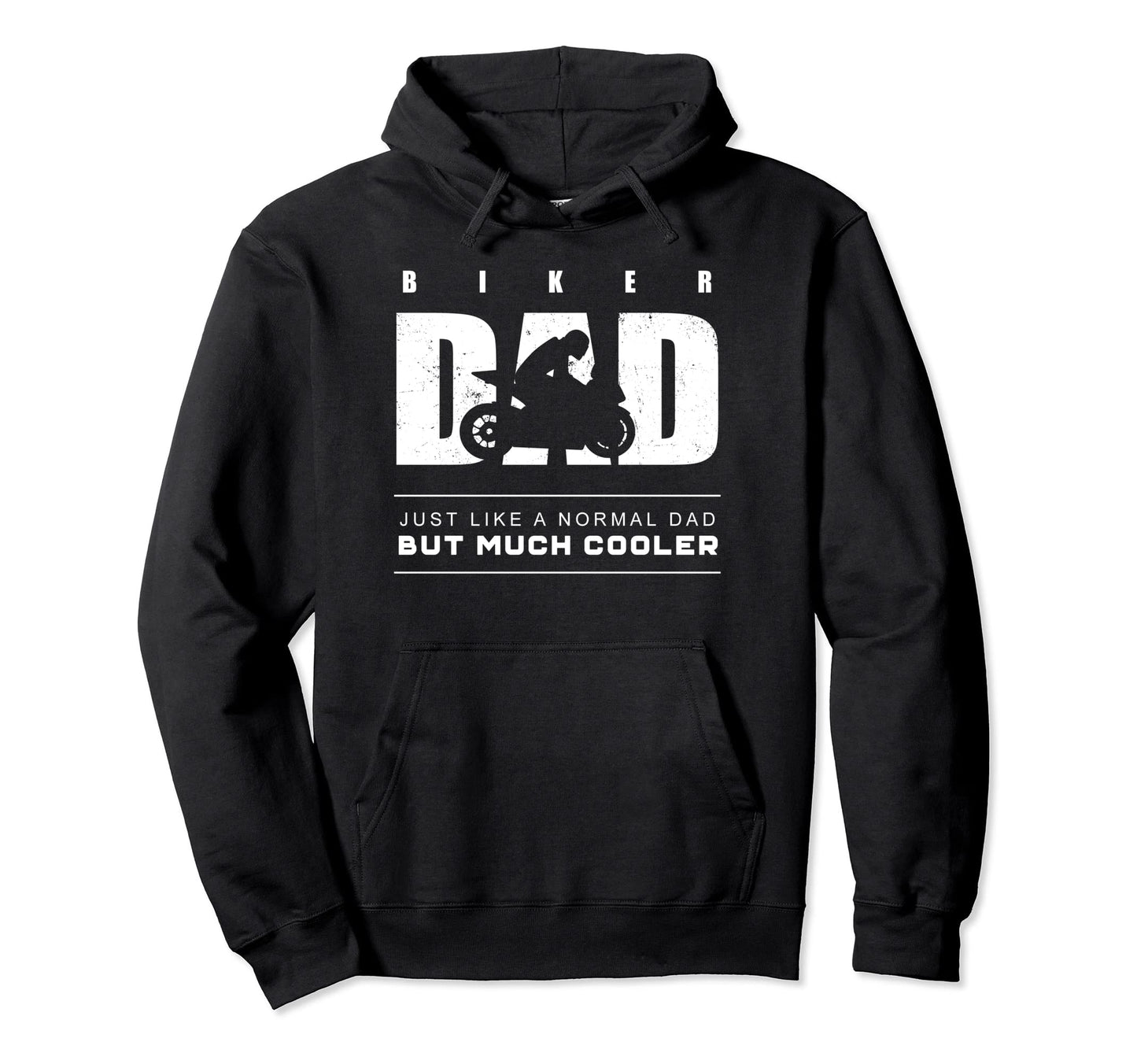 Biker Dad Motorcycle Hoodie - Custom Art Print Unisex - T-Shirt, Sweatshirt, Hoodie