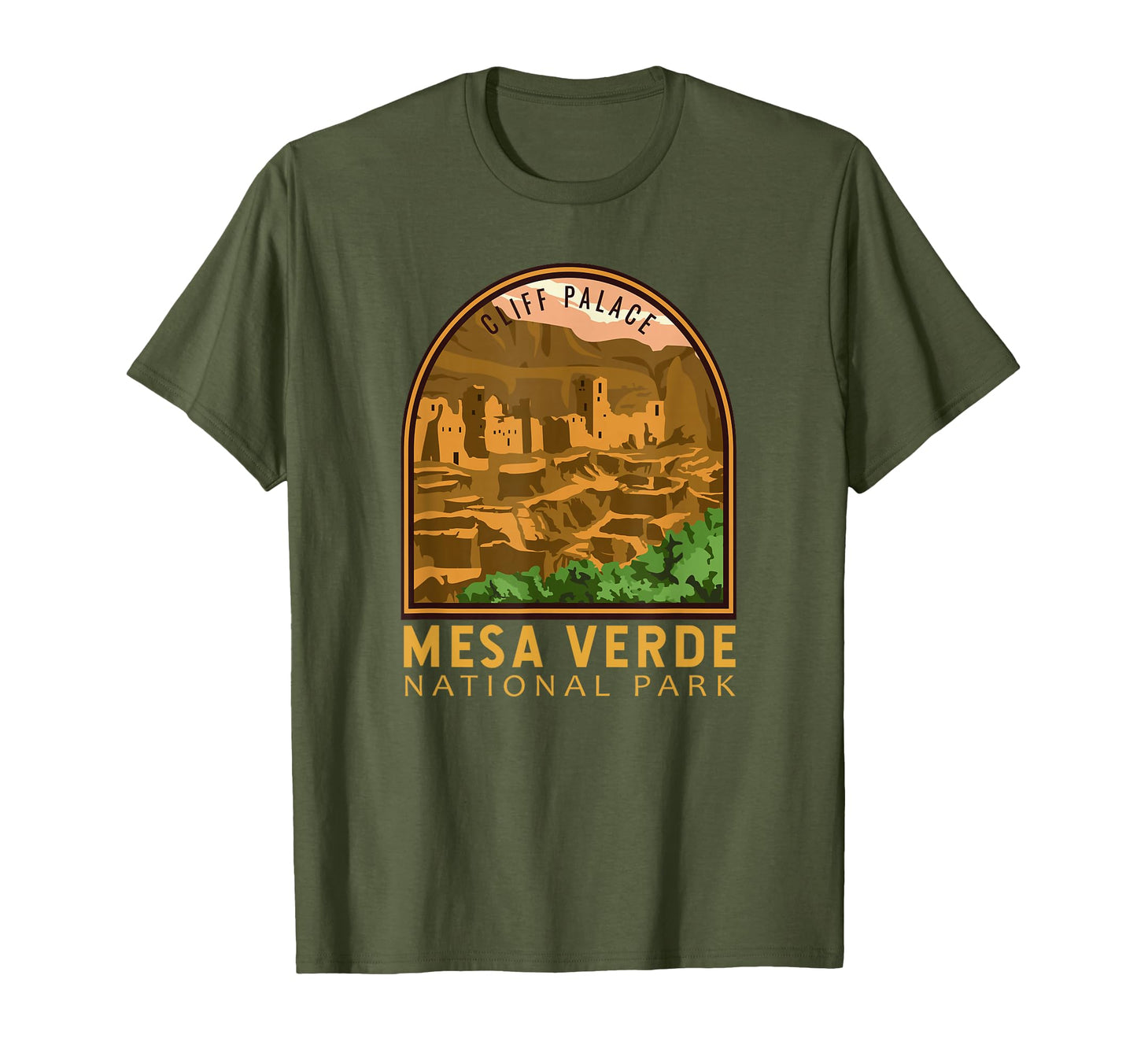 Mesa Verde National Park Cliff Palace T-Shirt - Fun Novelty Design Unisex - T-Shirt, Sweatshirt, Hoodie