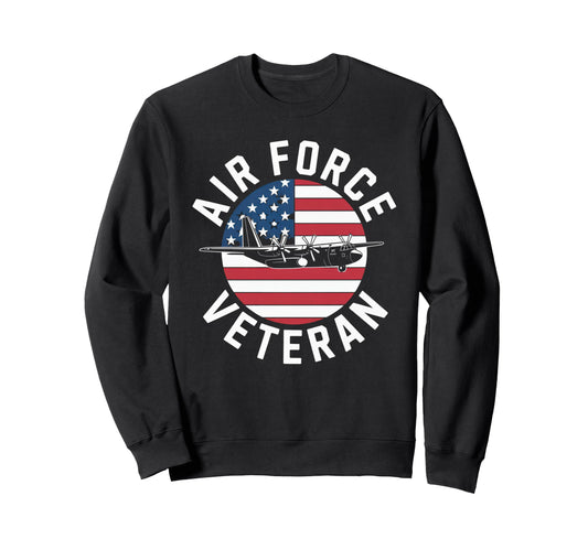 Air Force Veteran Us American Sweatshirt - Streetwear Style for Adults - T-Shirt, Sweatshirt, Hoodie