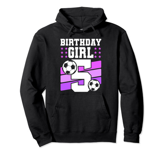 5 Years Old 5Th Birthday Gift Bday Soccer Hoodie - Graphic Print Unisex - T-Shirt, Sweatshirt, Hoodie