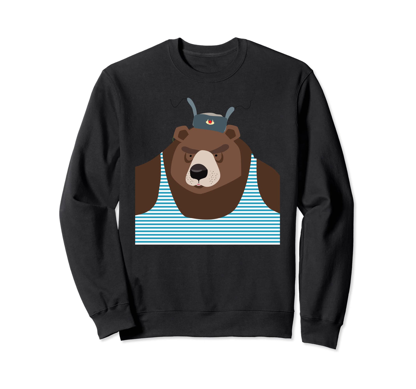 Russian Bear Ussr Patriot Papa Bear Sweatshirt - Graphic Print for Adults - T-Shirt, Sweatshirt, Hoodie