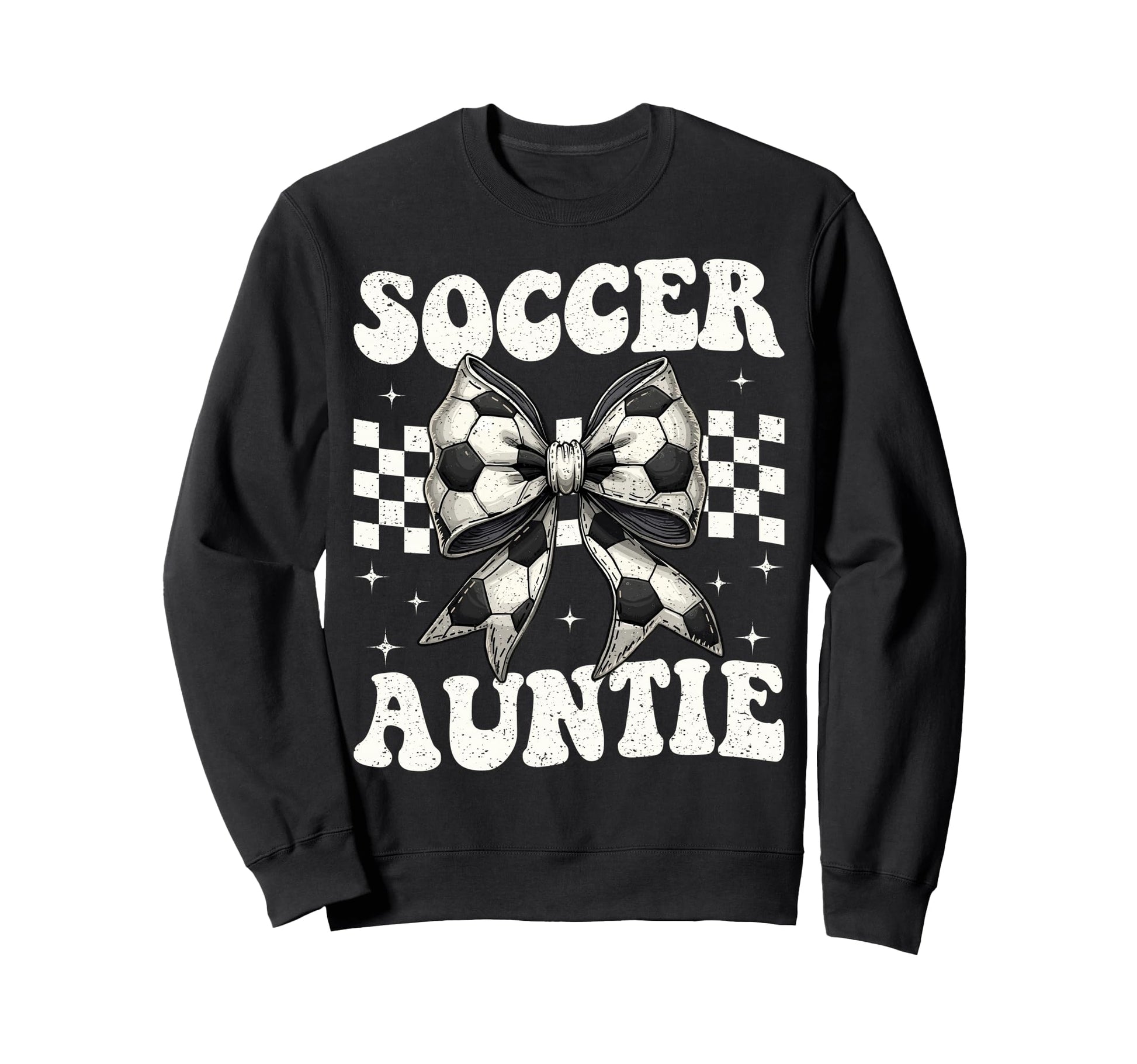Soccer Auntie Funny Coquette Bow Sweatshirt - Custom Art Print Unisex - T-Shirt, Sweatshirt, Hoodie