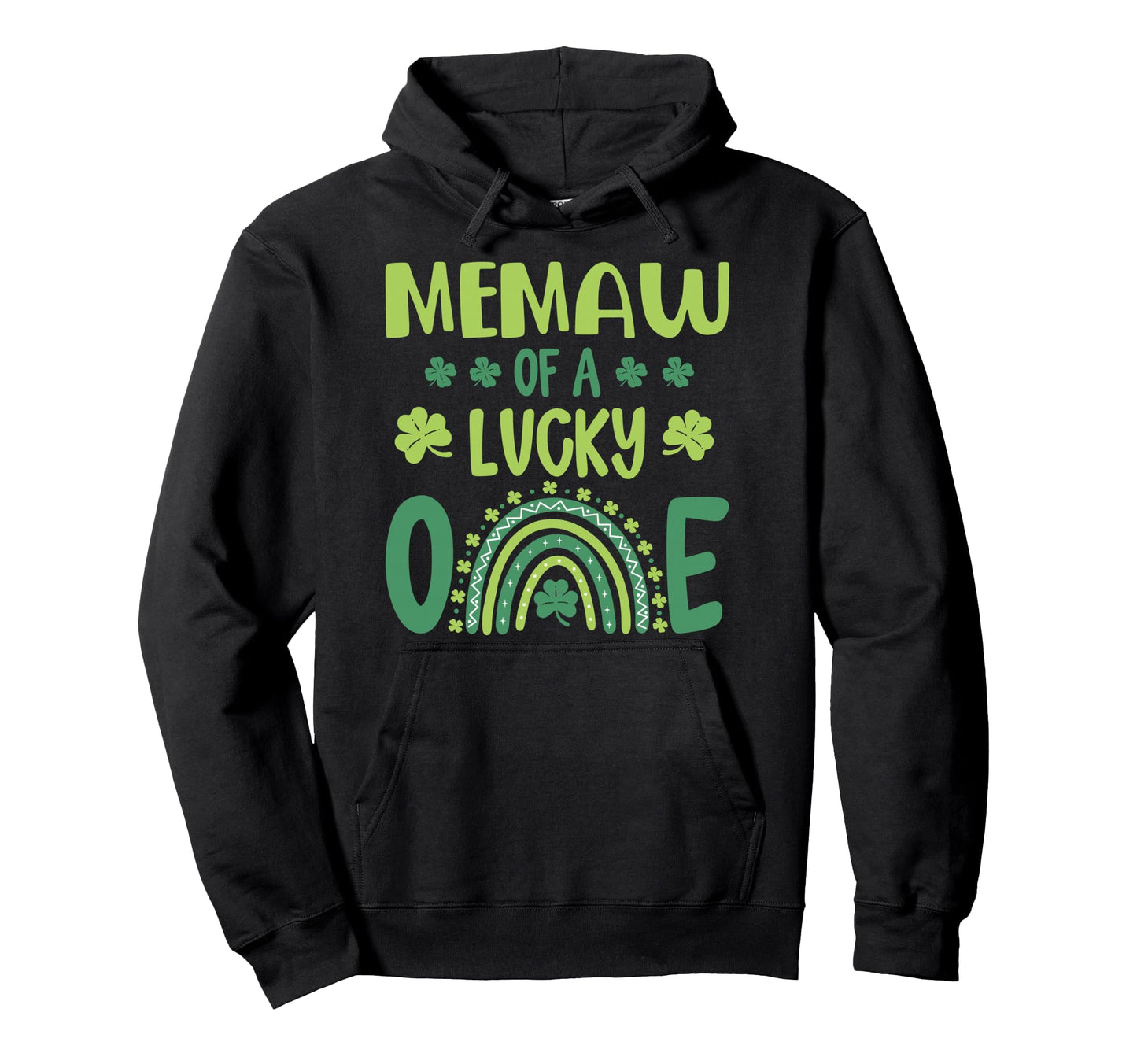 Memaw Lucky One First Birthday St Hoodie - Graphic Print Men Women - T-Shirt, Sweatshirt, Hoodie
