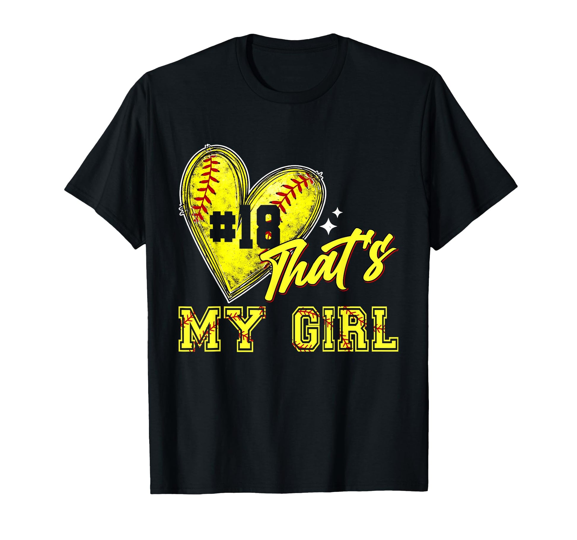 Softball Mom Dad Thats My Jersey Number 18 T-Shirt - Trendy Graphic Unisex - T-Shirt, Sweatshirt, Hoodie