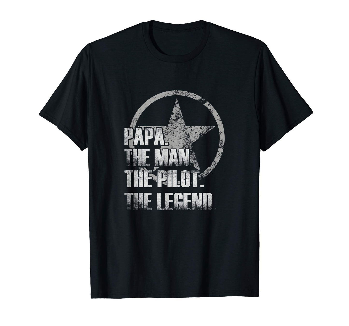 Mens Papa Pilot Legend Aviation T-Shirt - Fun Novelty Design Men Women - T-Shirt, Sweatshirt, Hoodie