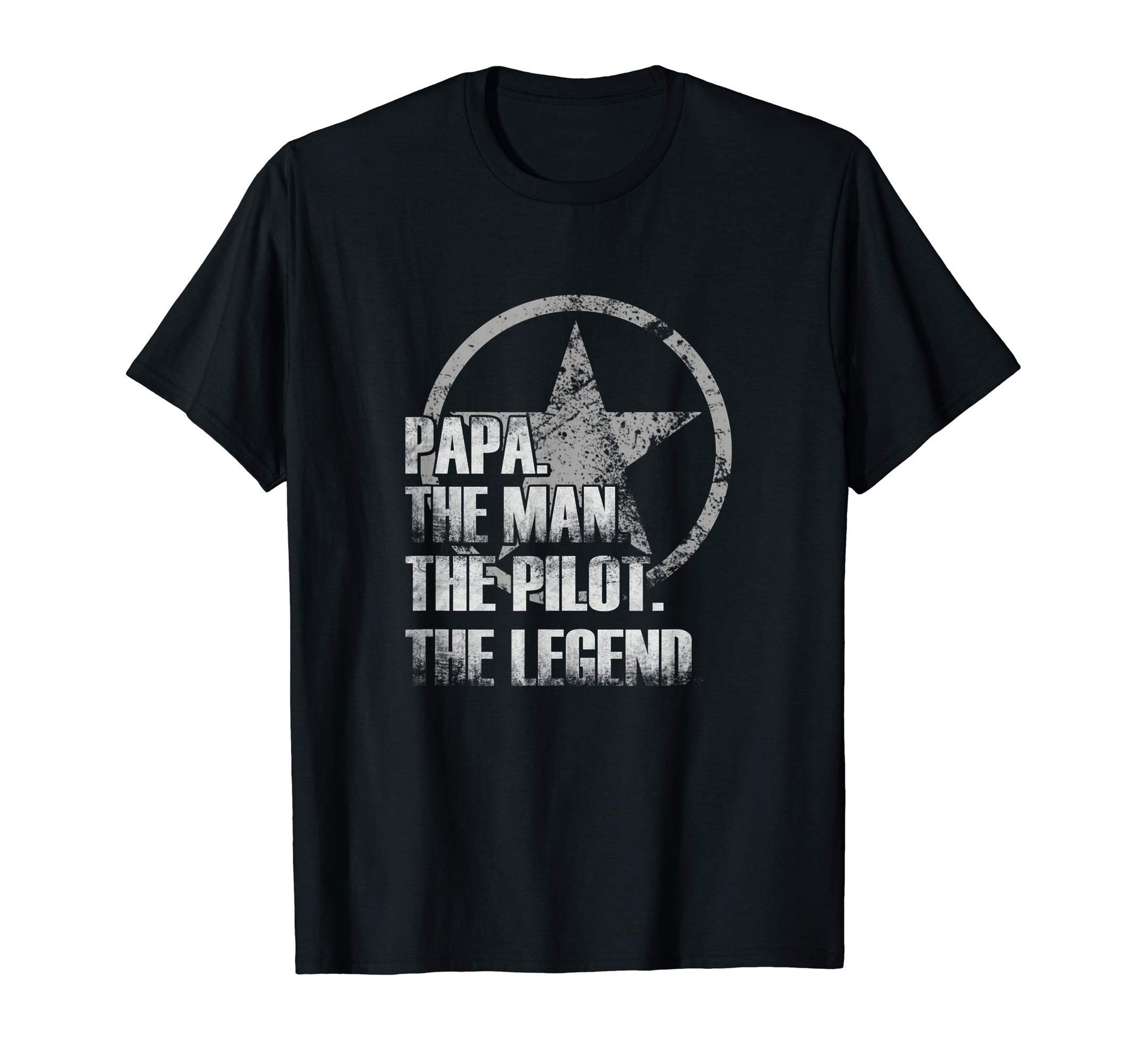 Mens Papa Pilot Legend Aviation T-Shirt - Fun Novelty Design Men Women - T-Shirt, Sweatshirt, Hoodie