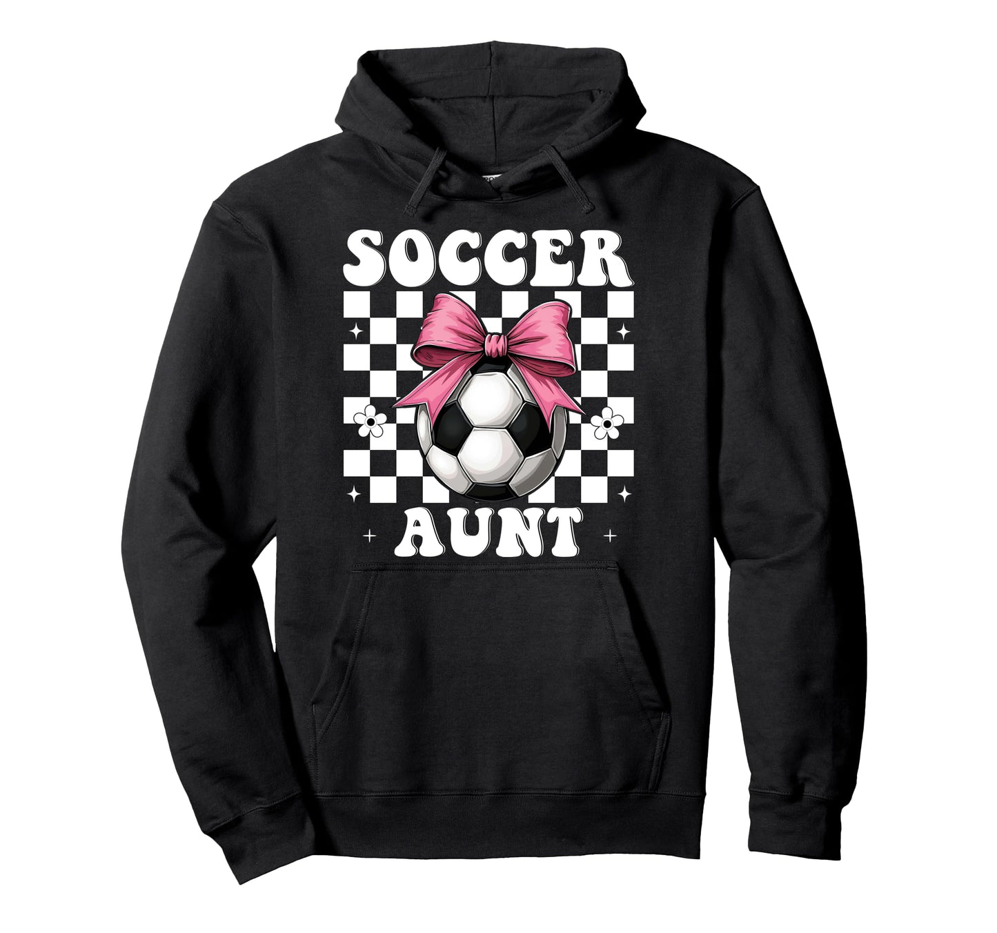 Soccer Aunt Soccer Auntie Coquette Bow Hoodie - Streetwear Style Men Women - T-Shirt, Sweatshirt, Hoodie