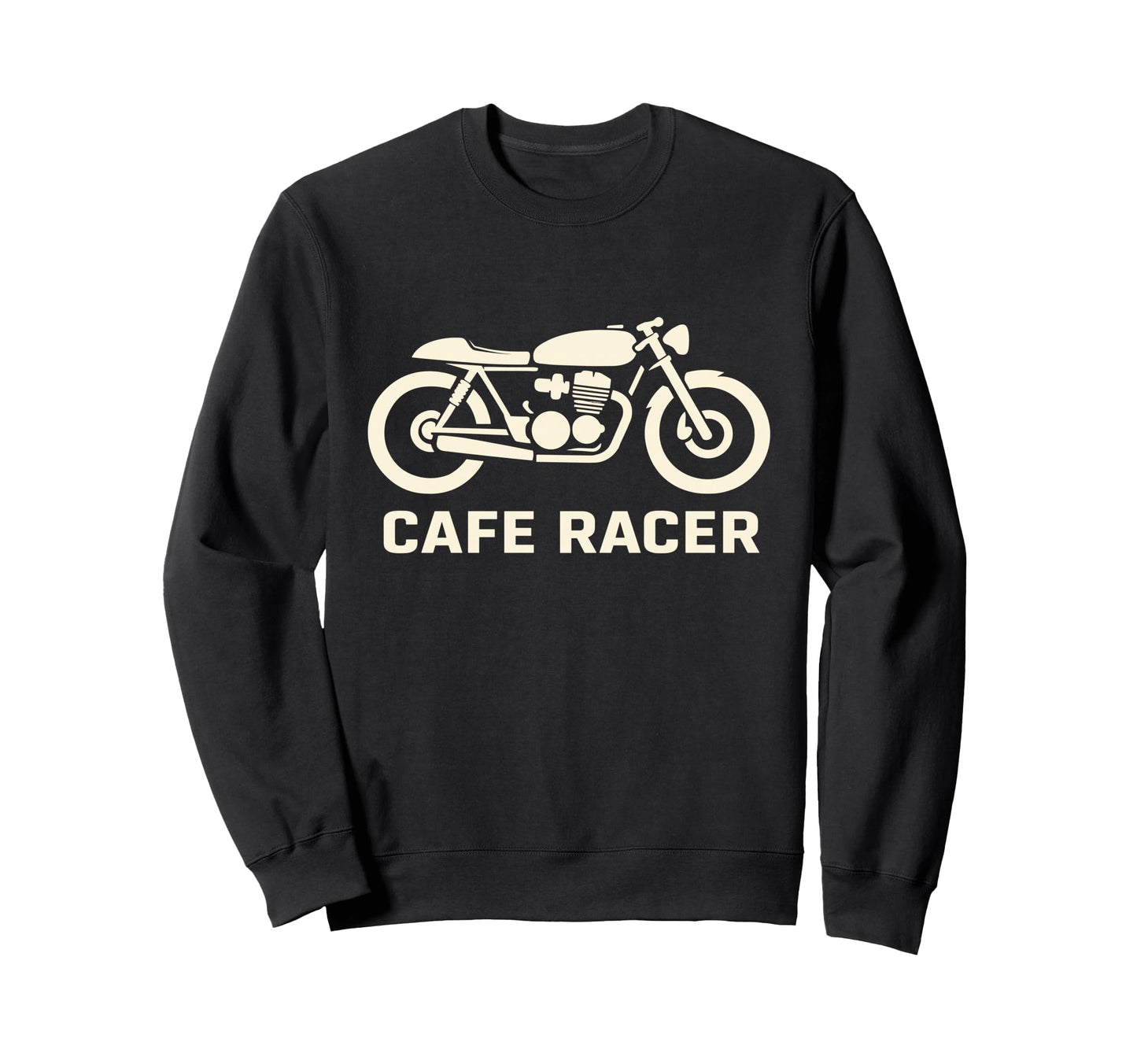 Cafe Racer Motorcycle Cafe Racer Sweatshirt - Custom Art Print for Adults - T-Shirt, Sweatshirt, Hoodie