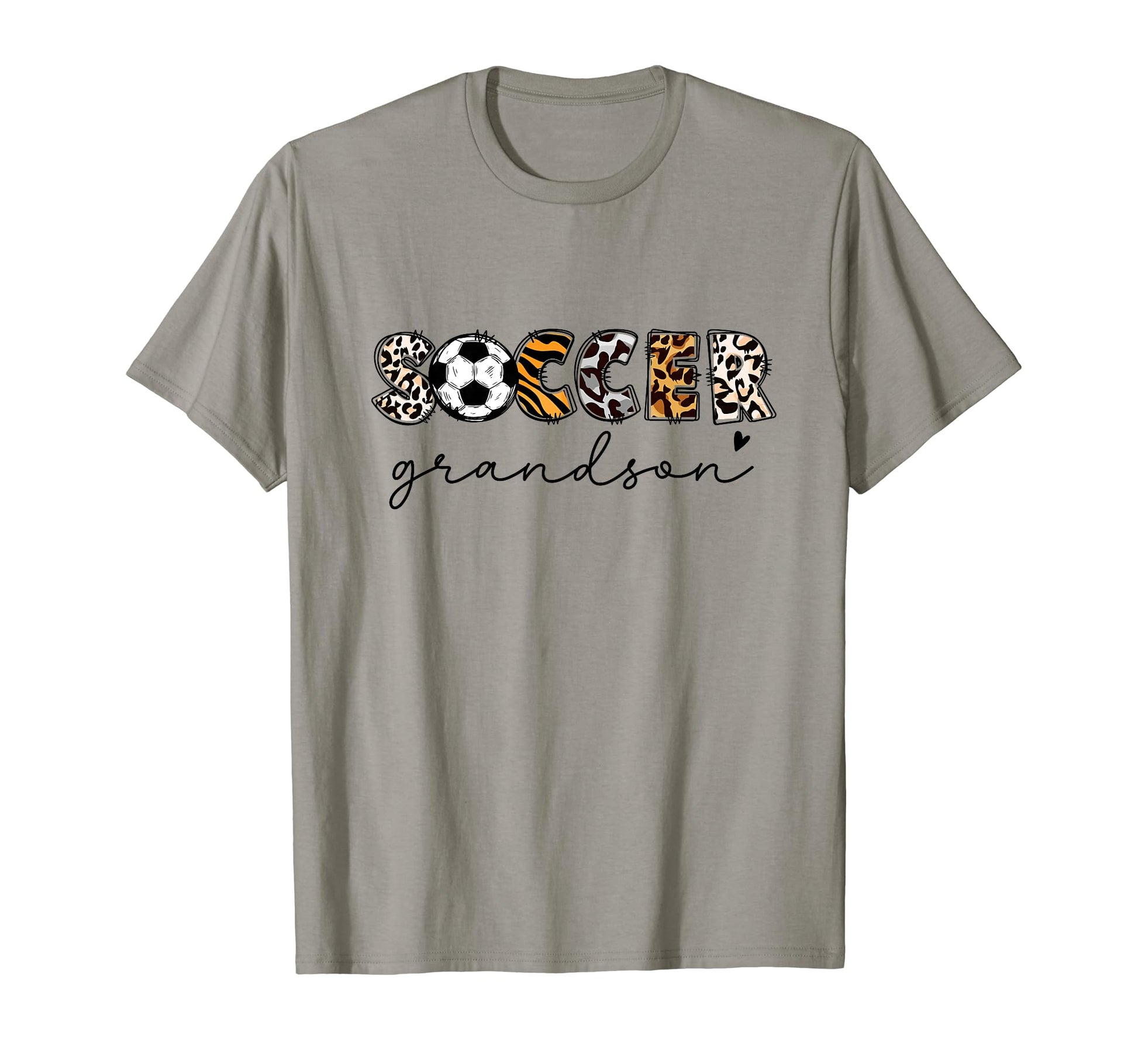 Soccer Grandson Leopard Family Matching T-Shirt - Graphic Print Unisex - T-Shirt, Sweatshirt, Hoodie