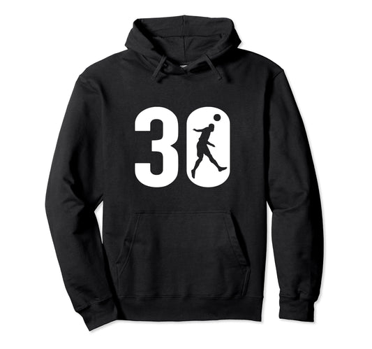 30 Soccer Number Hoodie - Unique Graphic Men Women - T-Shirt, Sweatshirt, Hoodie