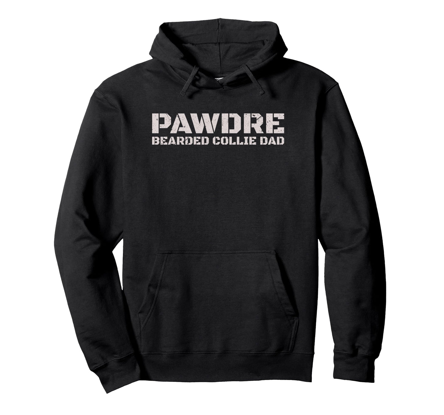Pawdre Bearded Collie Dad Dog Owner Hoodie - Aesthetic Graphic Unisex - T-Shirt, Sweatshirt, Hoodie