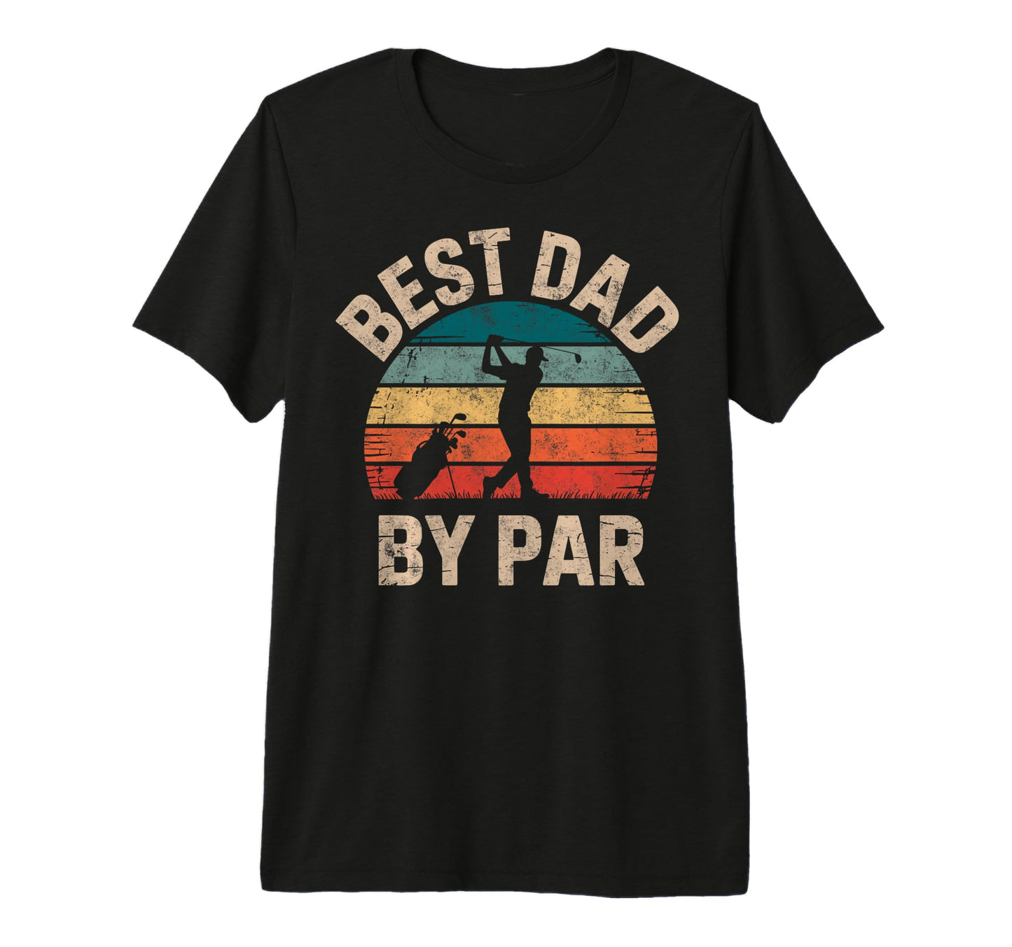 Golf Golfer Golfing Best Dad Par Golf T-Shirt - Custom Art Print Unisex - T-Shirt, Sweatshirt, Hoodie