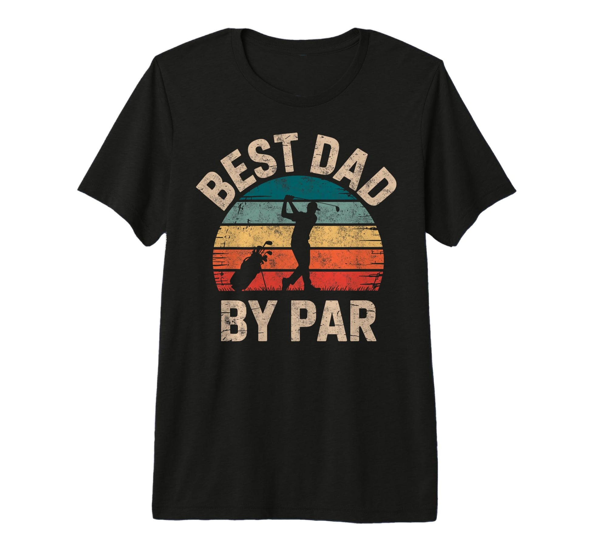 Golf Golfer Golfing Best Dad Par Golf T-Shirt - Custom Art Print Unisex - T-Shirt, Sweatshirt, Hoodie