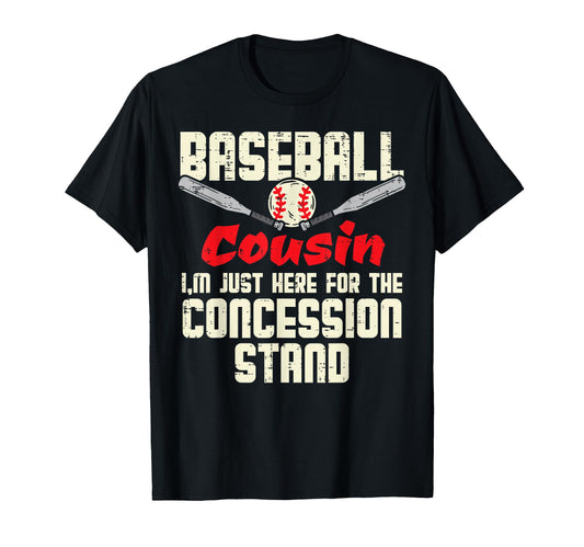 Baseball Cousin Concession Stand Family T-Shirt - Custom Art Print Unisex - T-Shirt, Sweatshirt, Hoodie