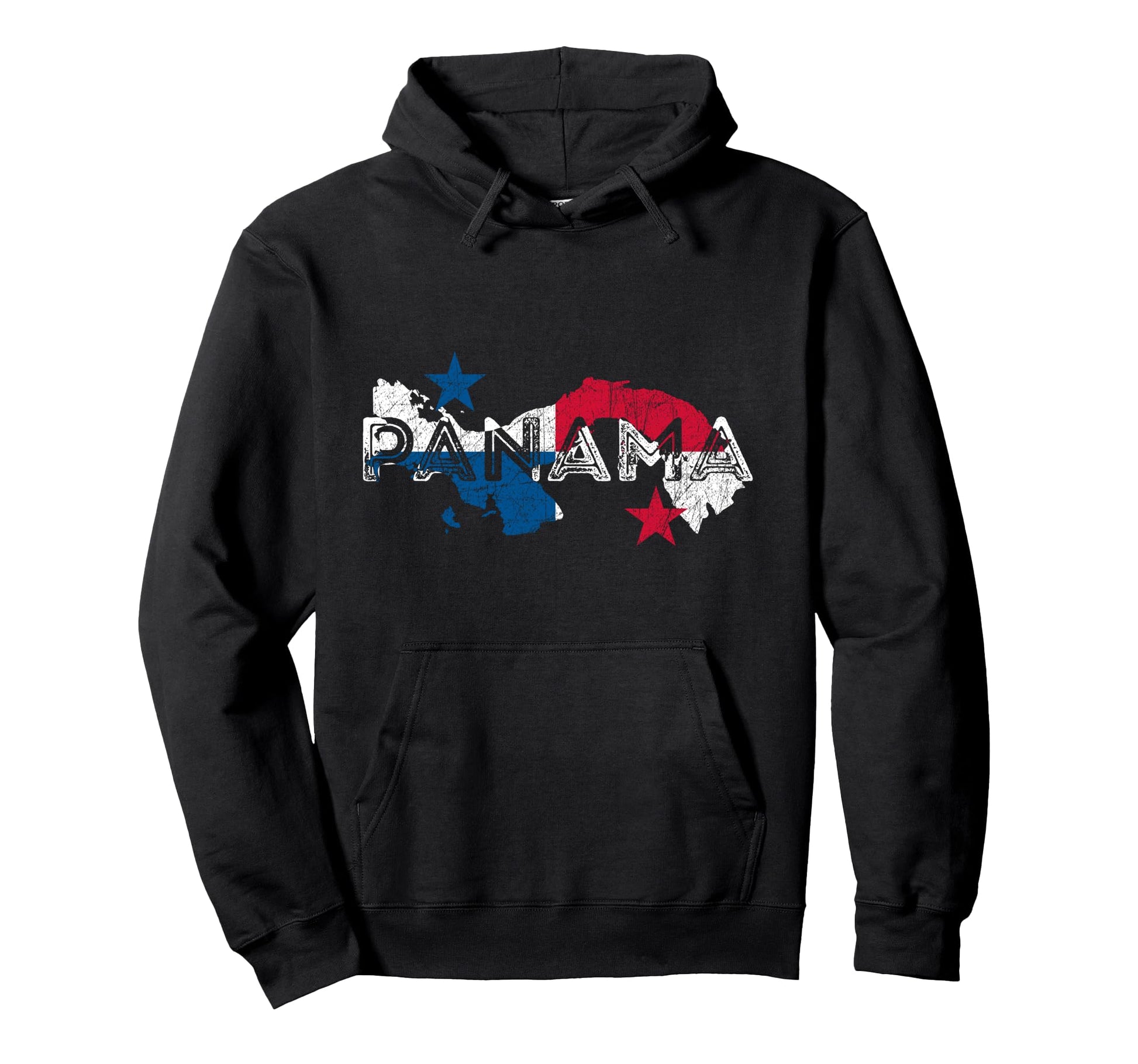 Panamanian Map And Flag Souvenir Hoodie - Graphic Print Men Women - T-Shirt, Sweatshirt, Hoodie