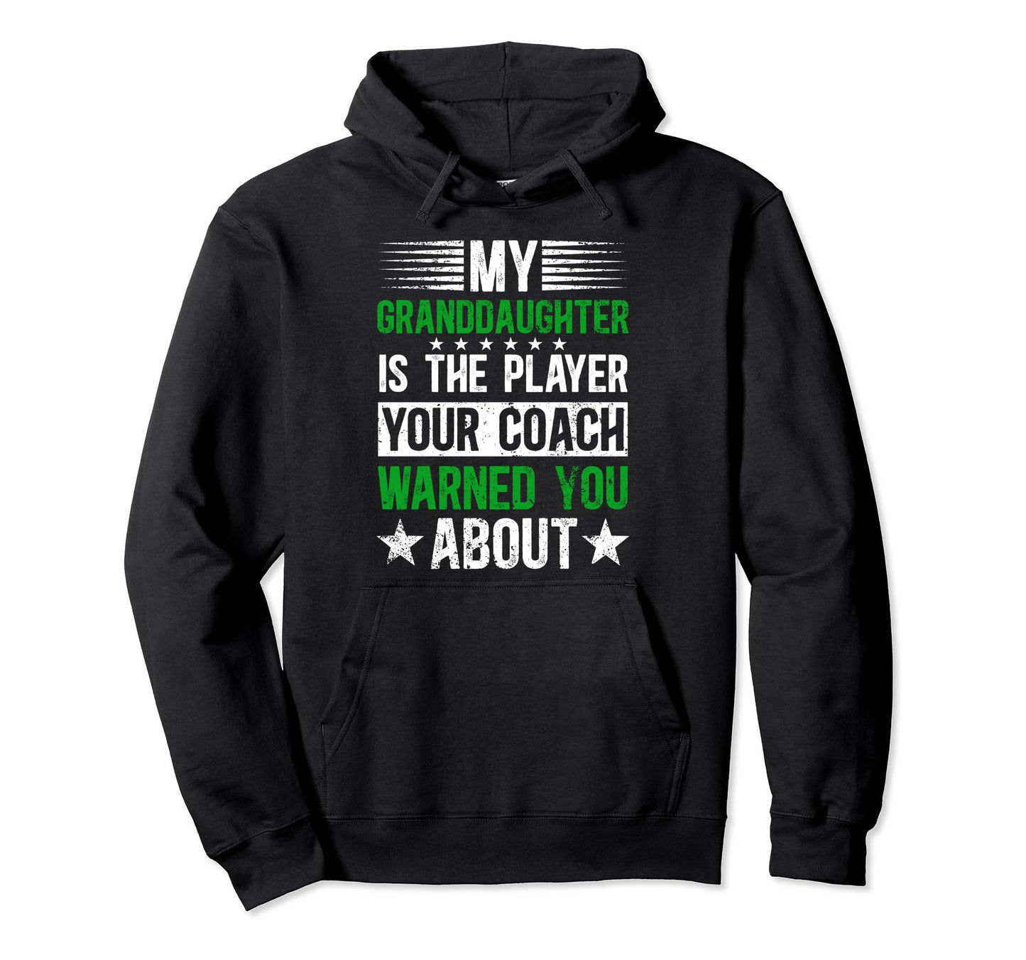My Granddaughter Soccer Grandpa Soccer Hoodie - Graphic Print for Adults - T-Shirt, Sweatshirt, Hoodie