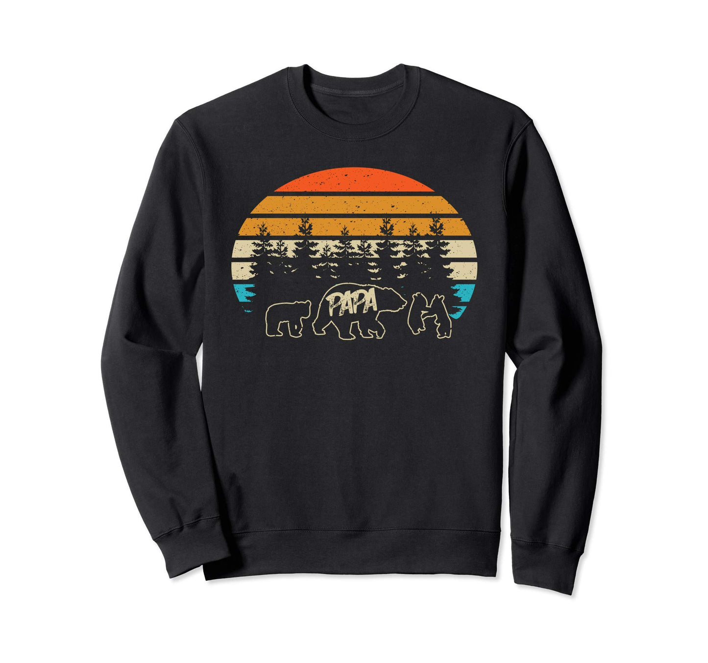 Papa Bear Three Bear Cubs Sweatshirt - Novelty Apparel Men Women - T-Shirt, Sweatshirt, Hoodie