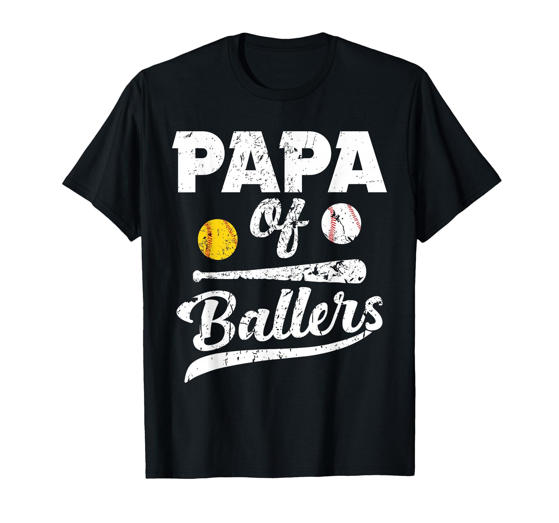 Papa Ballers Papa Baseball And T-Shirt - Streetwear Style for Adults - T-Shirt, Sweatshirt, Hoodie