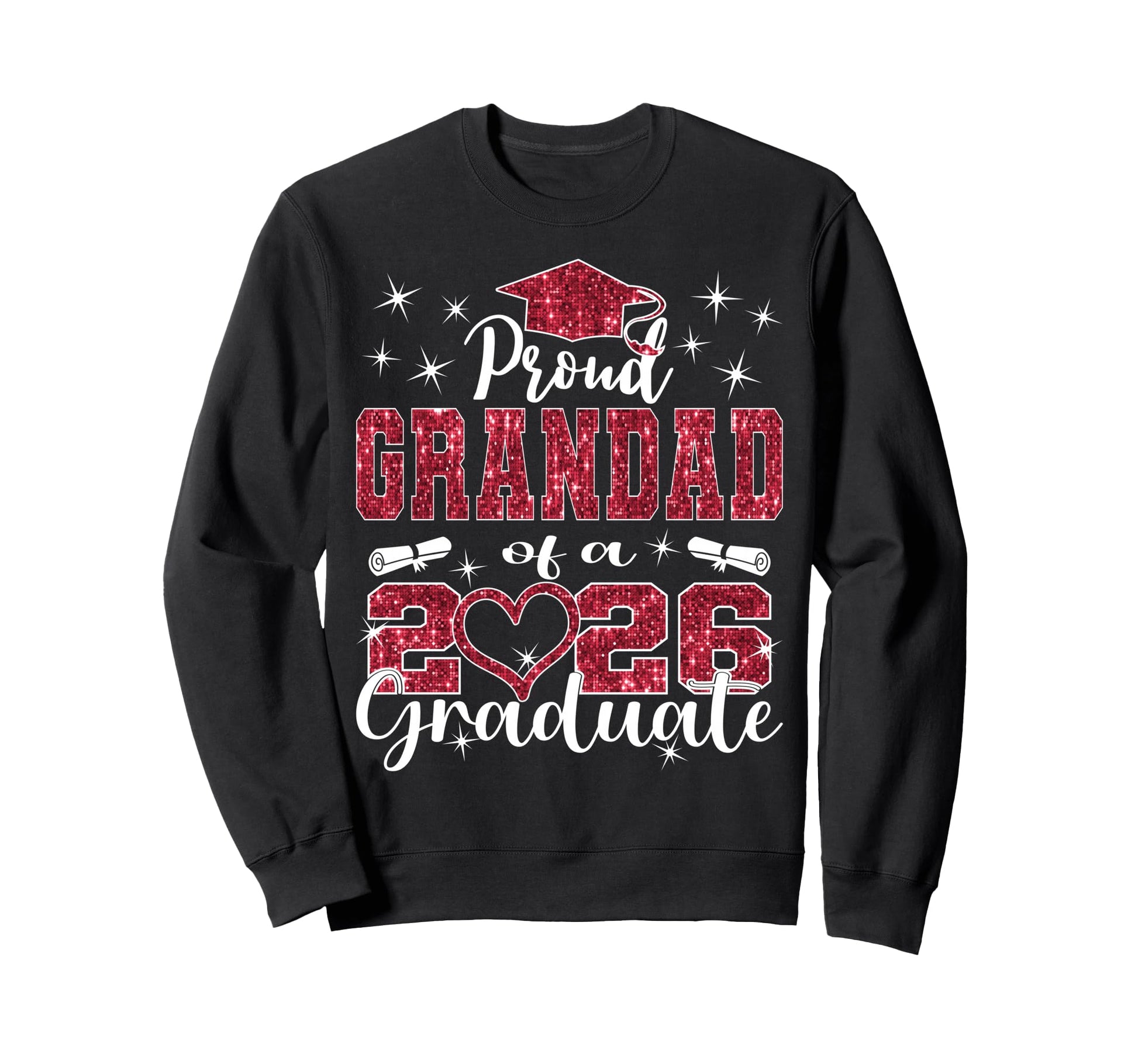 Super Proud Grandad 2026 Graduate Sweatshirt - Graphic Print Unisex - T-Shirt, Sweatshirt, Hoodie