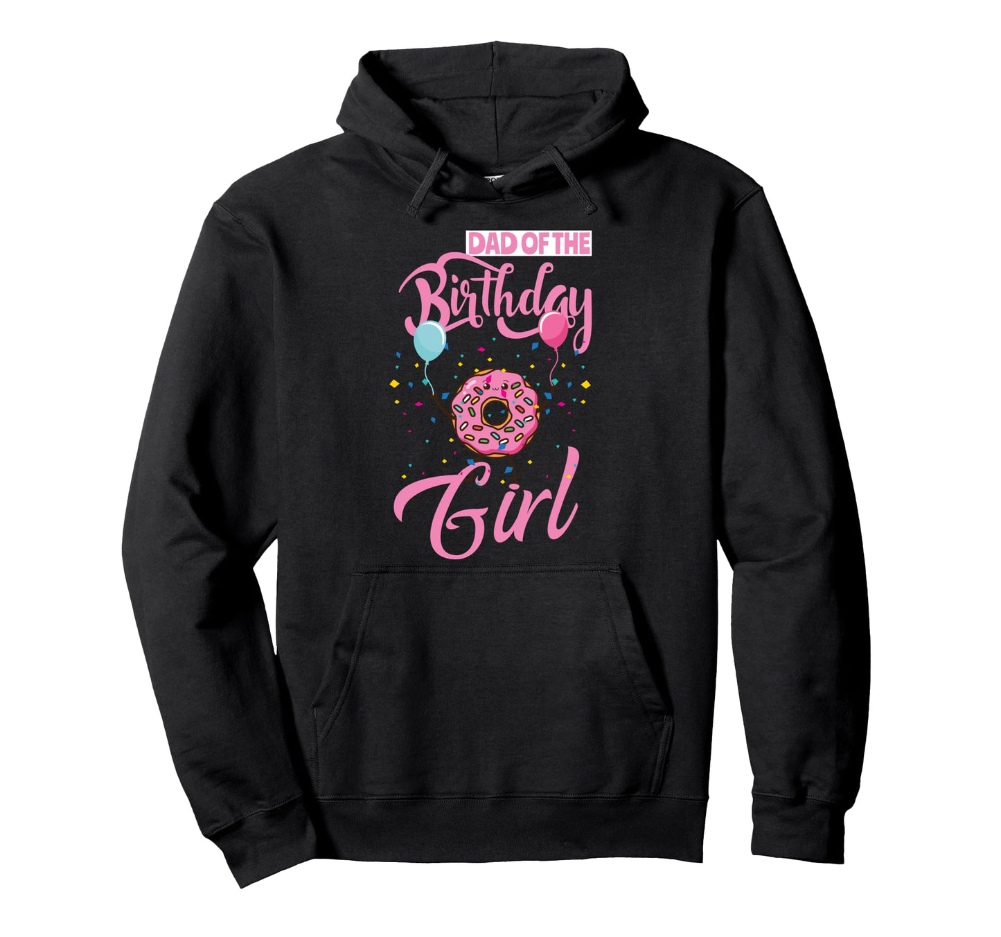 Dad Birthday Donut Daddy Matching Hoodie - Minimalist Print Men Women - T-Shirt, Sweatshirt, Hoodie