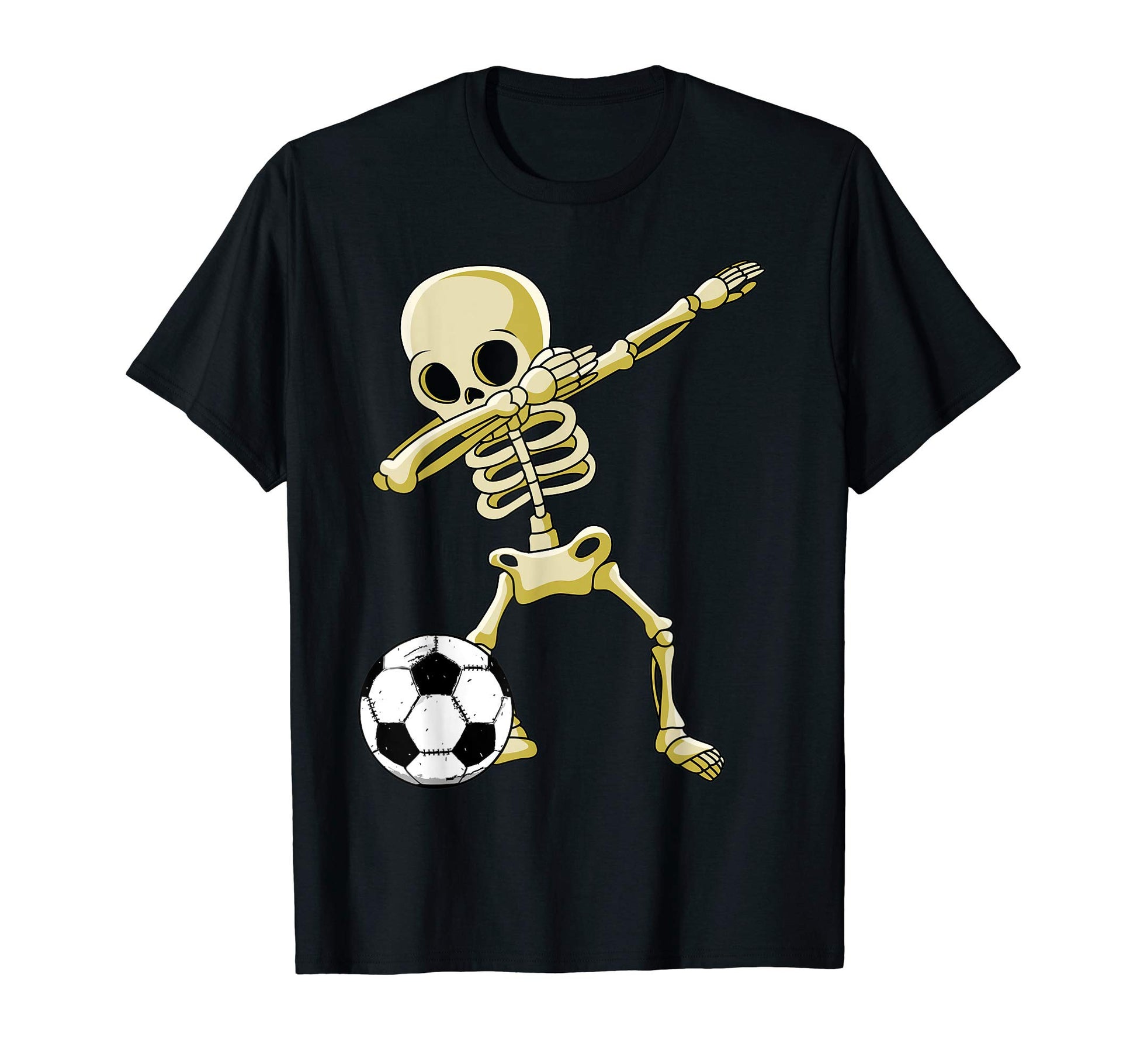 Dabbing Skeleton Soccer Halloween Costume T-Shirt - Trendy Graphic Unisex - T-Shirt, Sweatshirt, Hoodie