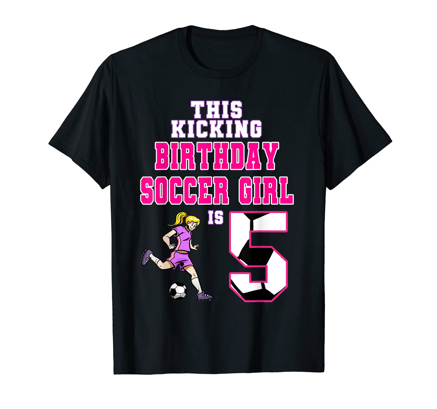 This Birthday Soccer Is 5 Soccer Theme T-Shirt - Trendy Graphic Unisex - T-Shirt, Sweatshirt, Hoodie