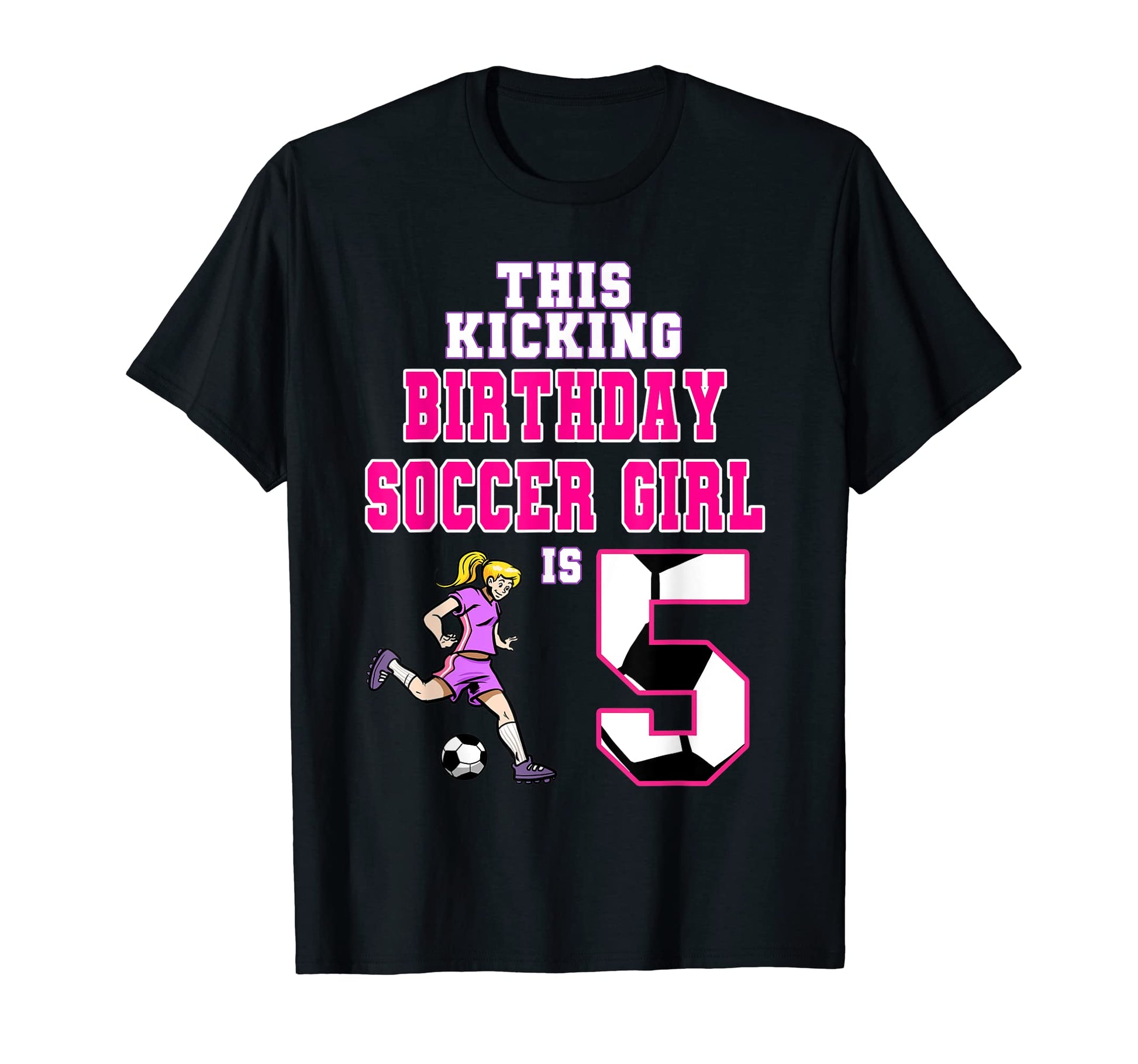 This Birthday Soccer Is 5 Soccer Theme T-Shirt - Trendy Graphic Unisex - T-Shirt, Sweatshirt, Hoodie