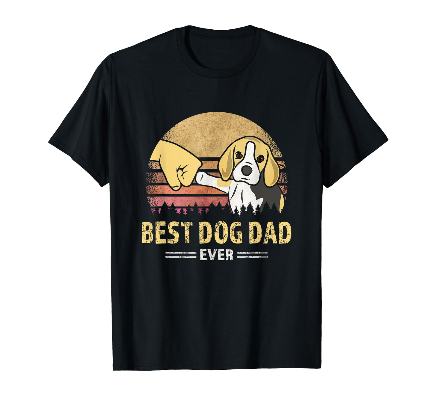 Best Beagle Dad Ever Puppy Lover T-Shirt - Custom Art Print Men Women - T-Shirt, Sweatshirt, Hoodie