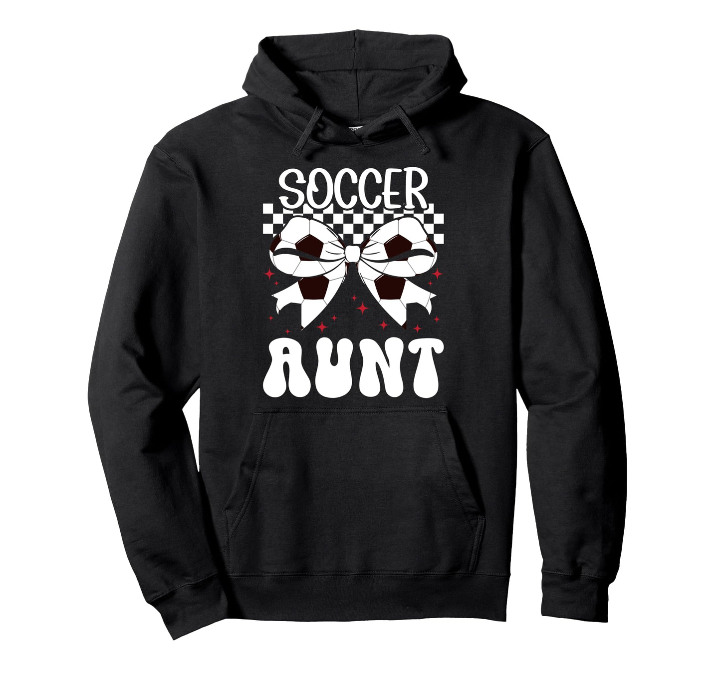 Soccer Aunt Soccer Player Auntie Coquette Hoodie - Graphic Print Unisex - T-Shirt, Sweatshirt, Hoodie