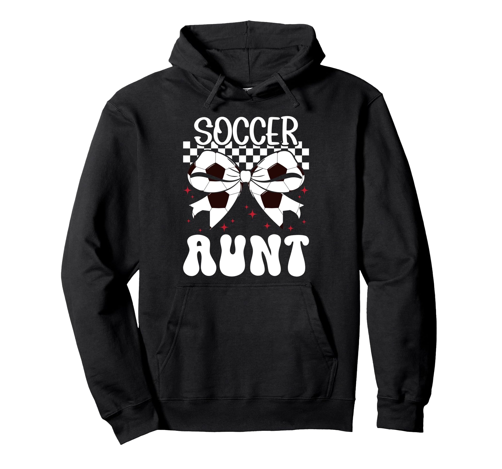 Soccer Aunt Soccer Player Auntie Coquette Hoodie - Graphic Print Unisex - T-Shirt, Sweatshirt, Hoodie