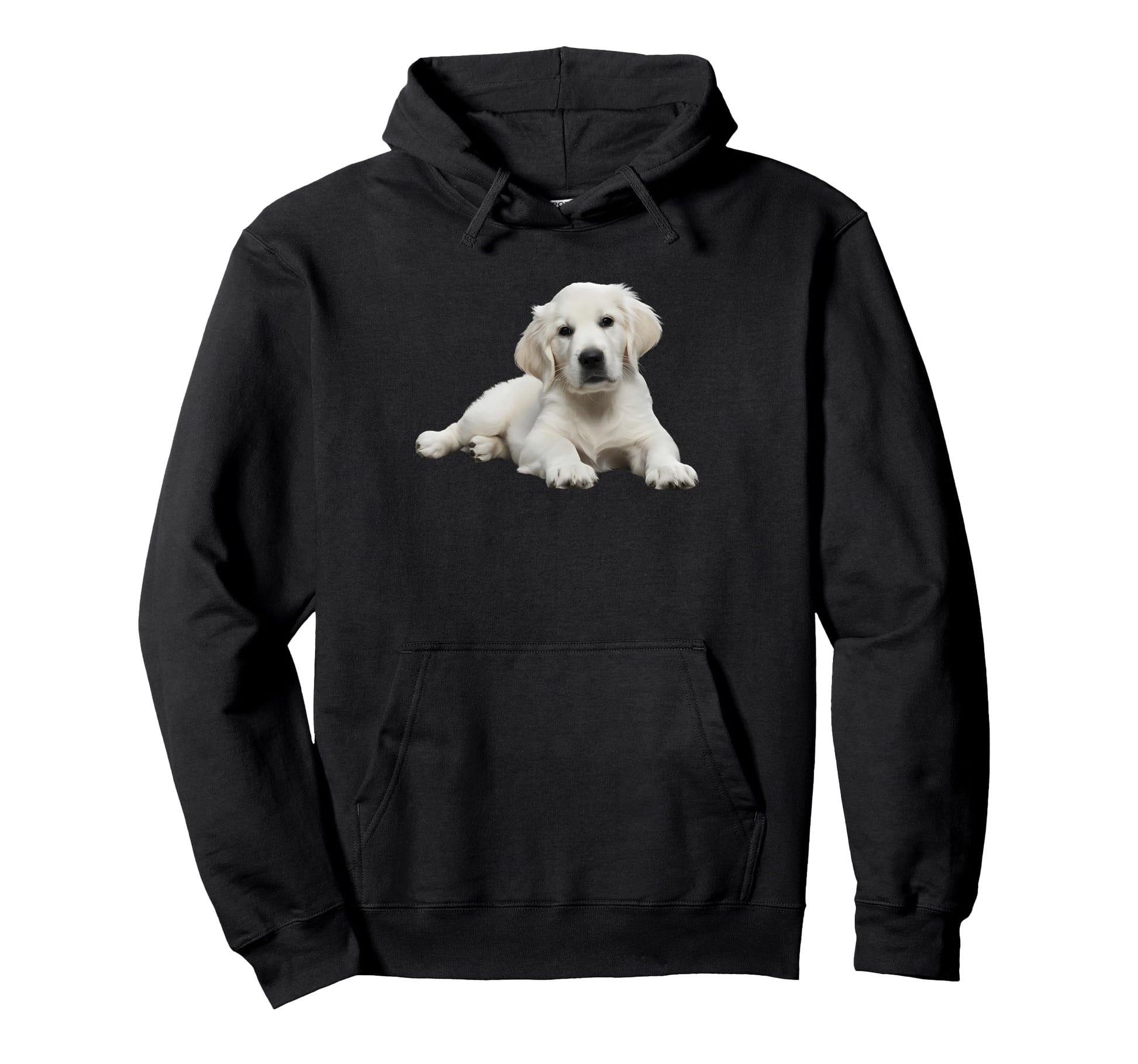 White Lab English Cream Golden Hoodie - Custom Art Print for Adults - T-Shirt, Sweatshirt, Hoodie