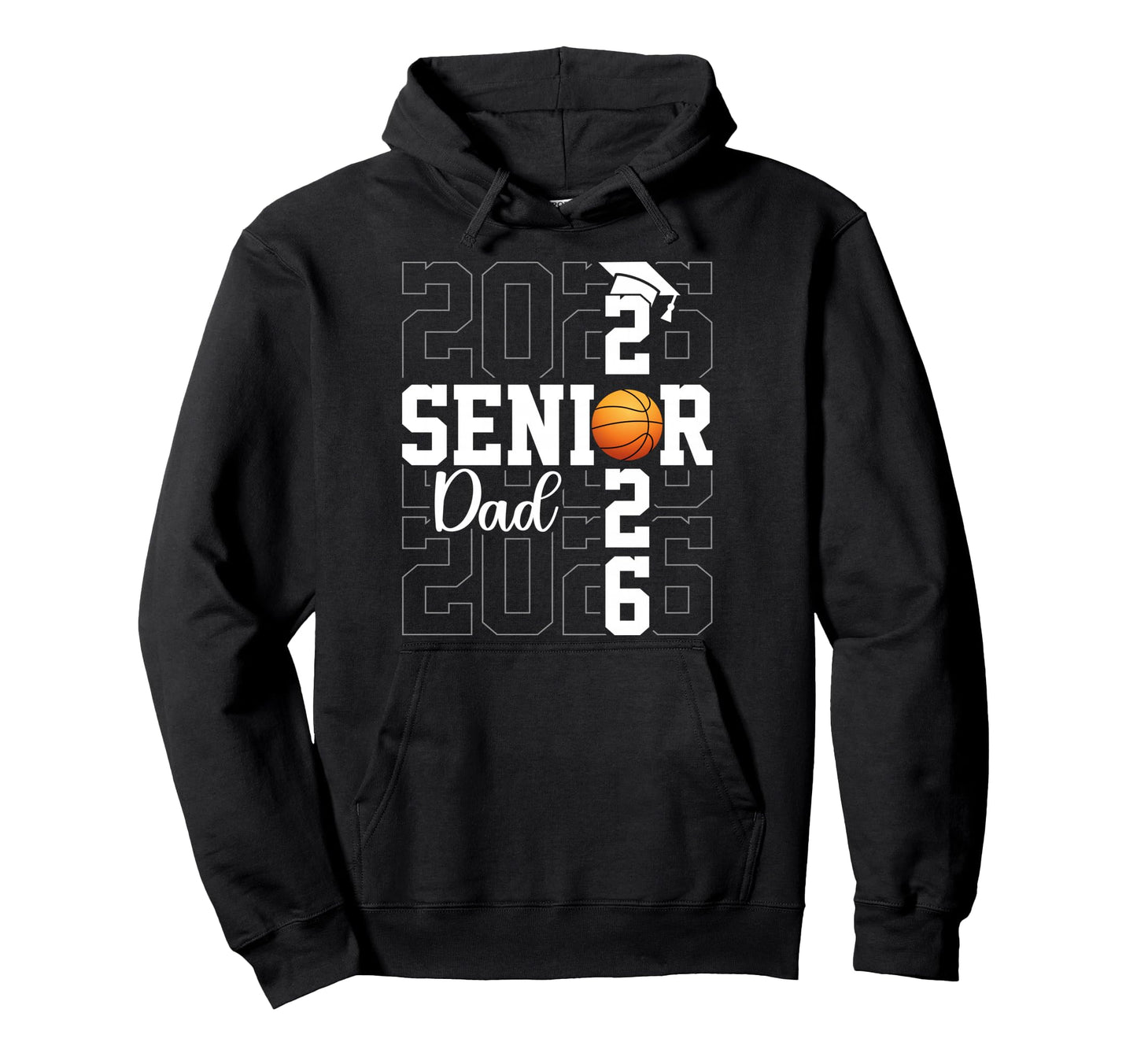 Proud Father Class 2026 Basketball Senior Hoodie - Custom Art Print Unisex - T-Shirt, Sweatshirt, Hoodie