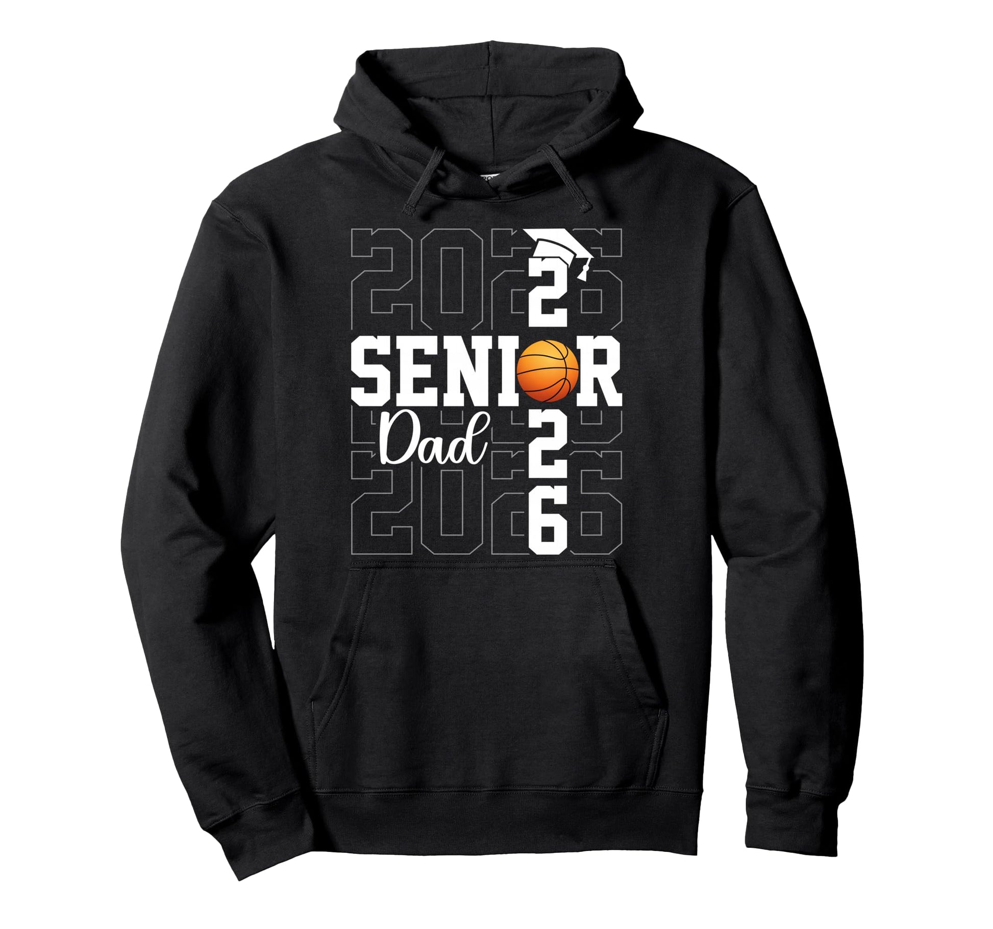 Proud Father Class 2026 Basketball Senior Hoodie - Custom Art Print Unisex - T-Shirt, Sweatshirt, Hoodie