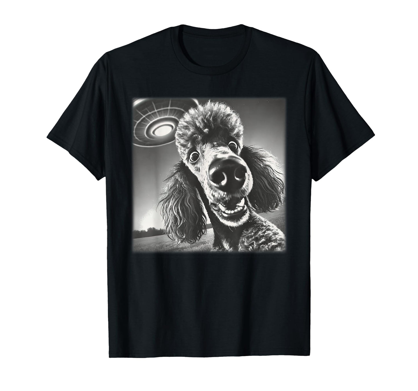 Poodle Selfie Ufo Alien Photobooth T-Shirt - Streetwear Style Men Women - T-Shirt, Sweatshirt, Hoodie