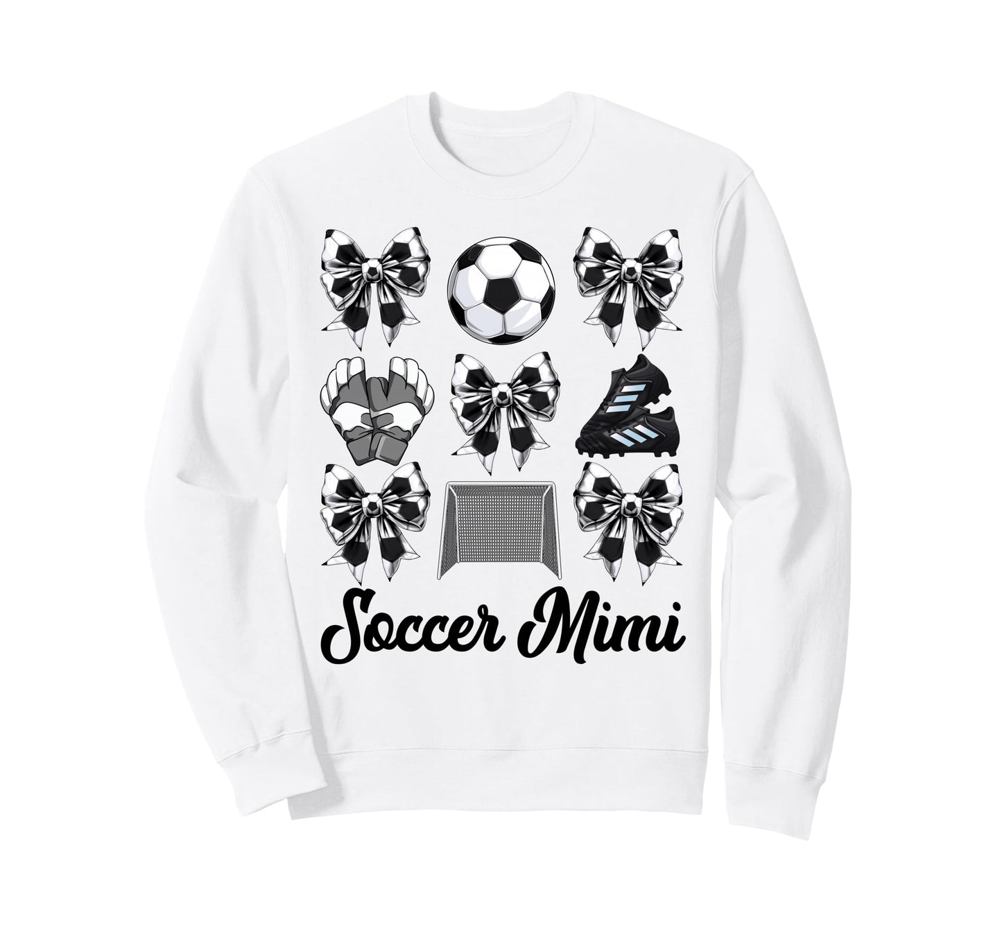 Soccer Mimi Bow Soccer Mom Sweatshirt - Casual Everyday Wear Men Women - T-Shirt, Sweatshirt, Hoodie