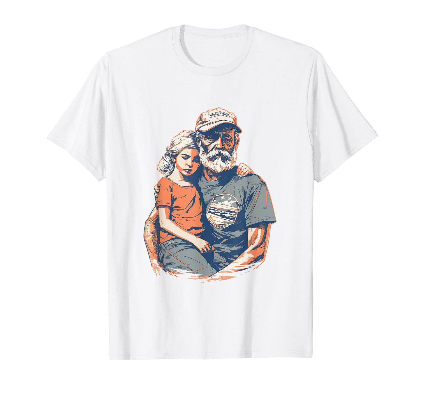 Dad Grandpa Veteran Veterans American T-Shirt - Graphic Print Unisex - T-Shirt, Sweatshirt, Hoodie