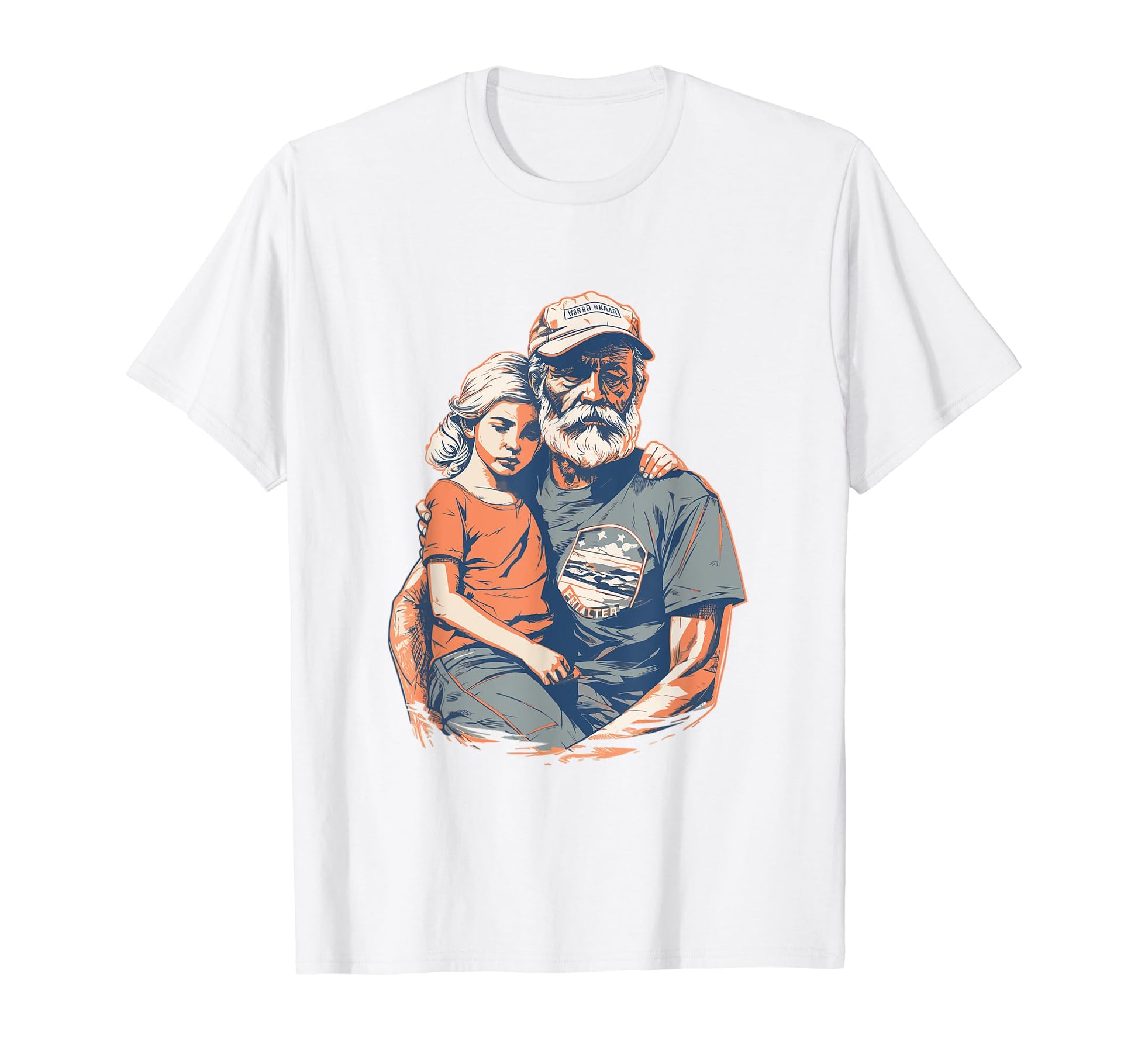 Dad Grandpa Veteran Veterans American T-Shirt - Graphic Print Unisex - T-Shirt, Sweatshirt, Hoodie