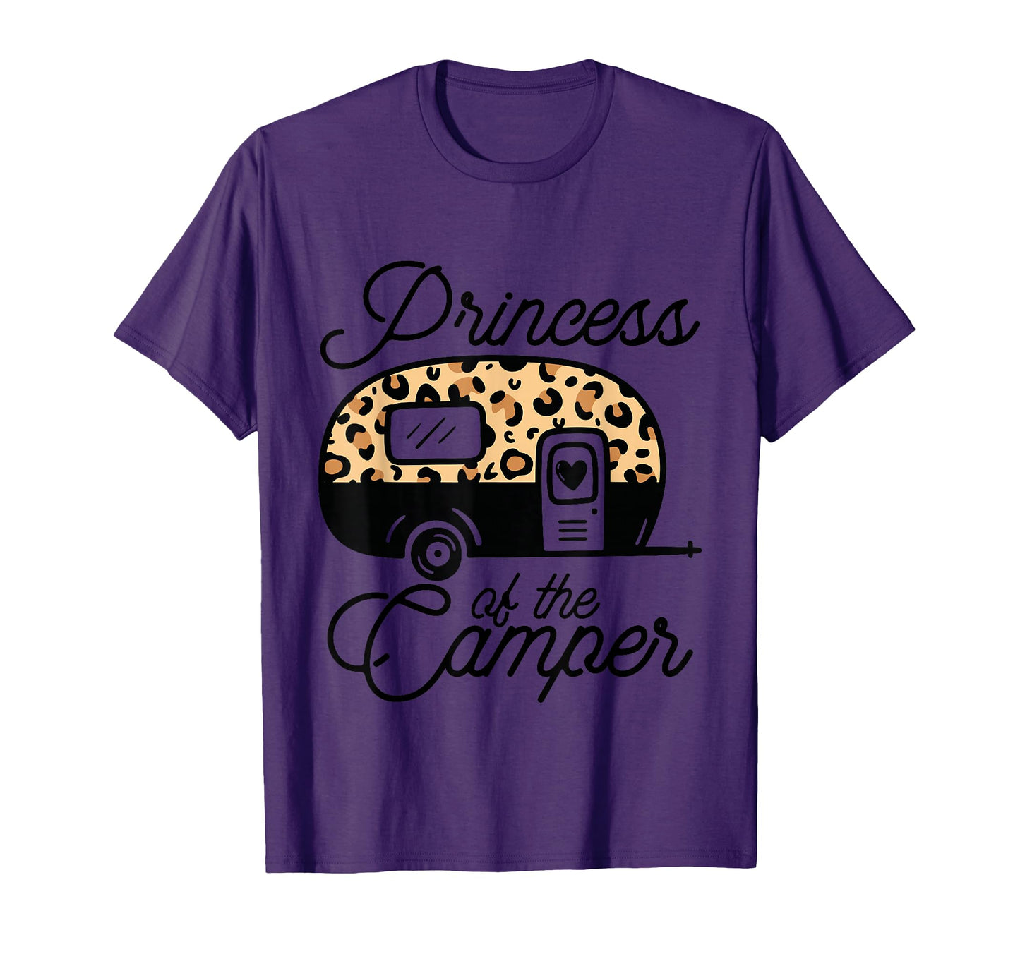 Princess Camper Leopard Camper T-Shirt - Minimalist Print Men Women - T-Shirt, Sweatshirt, Hoodie