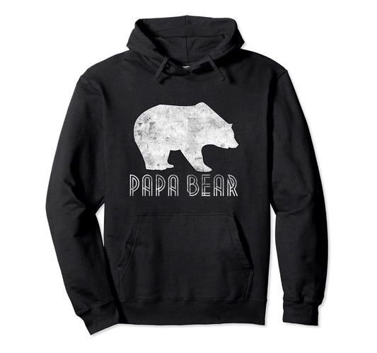 Adorable Papa Bear Grizzly Animal Hoodie - Novelty Apparel for Adults - T-Shirt, Sweatshirt, Hoodie